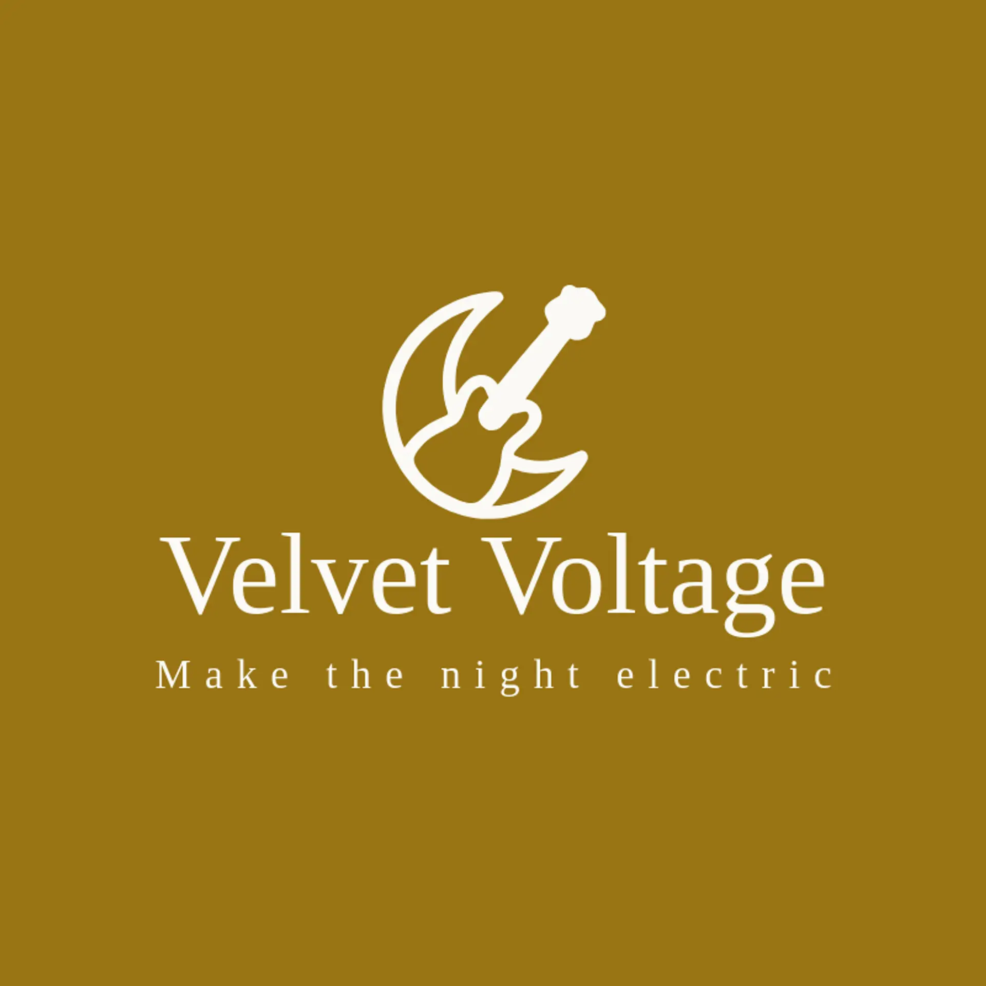 Velvet Voltage logo for rock music