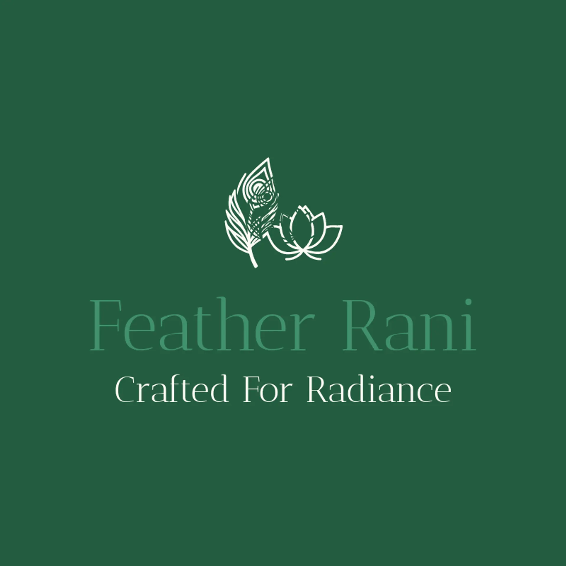 Feather Rani logo for saree