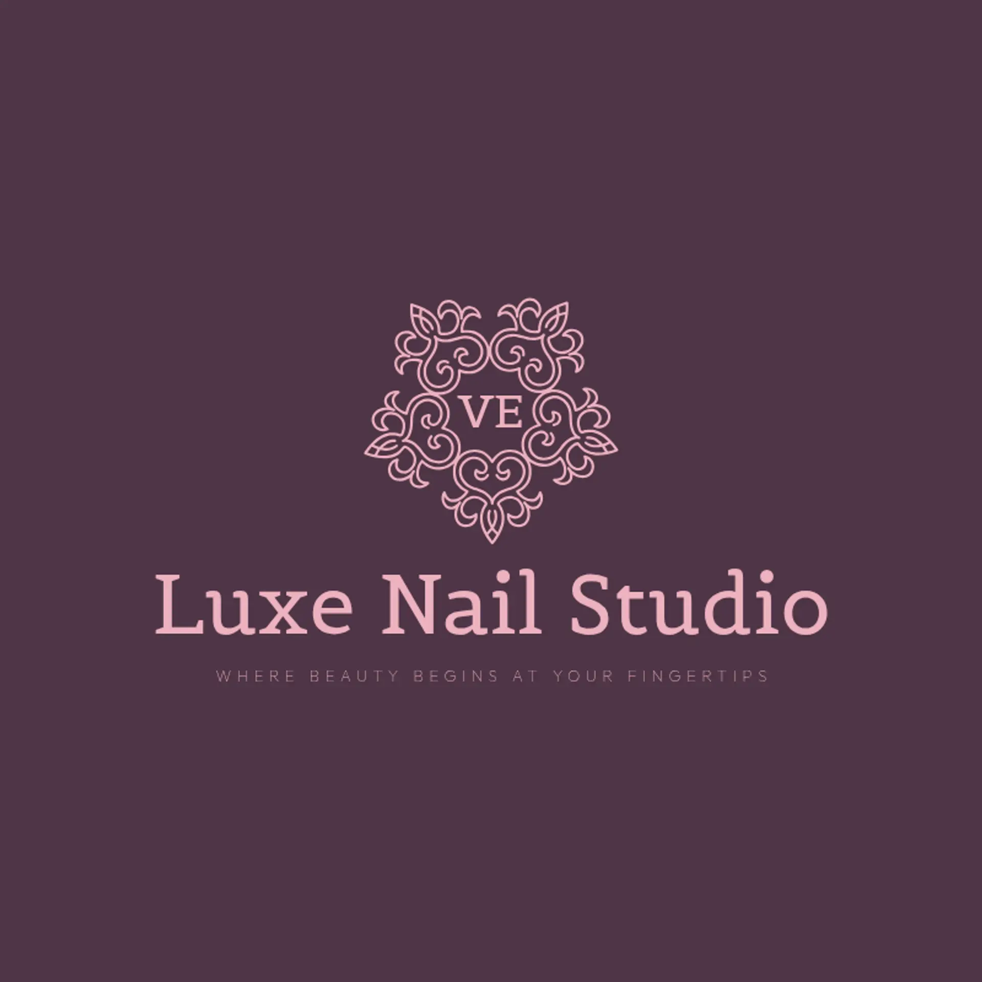 Luxe Nail Studio logo for nail tech