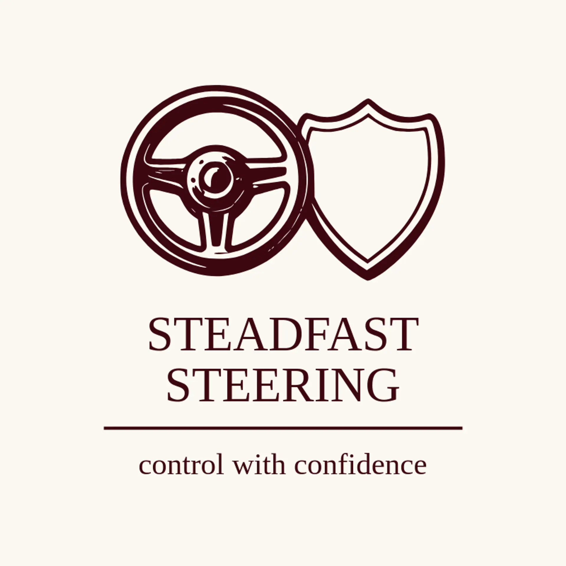 Steadfast Steering logo for steering wheel