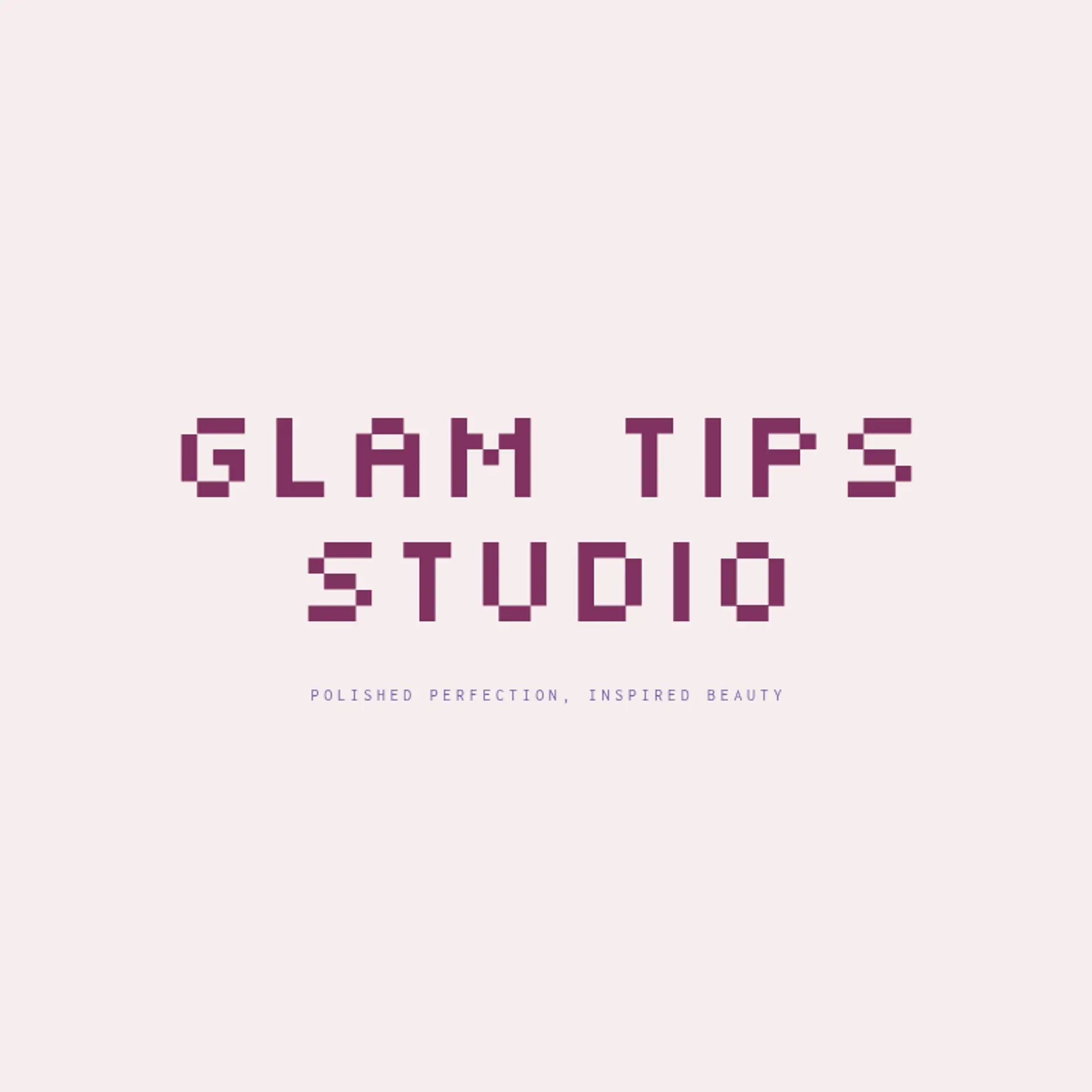 Glam Tips Studio logo for nail tech