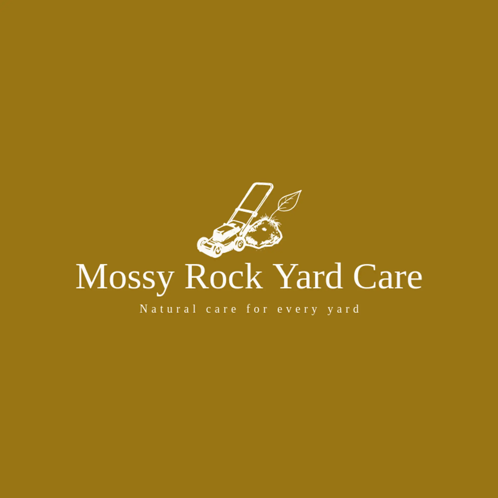 Mossy Rock Yard Care logo for lawncare