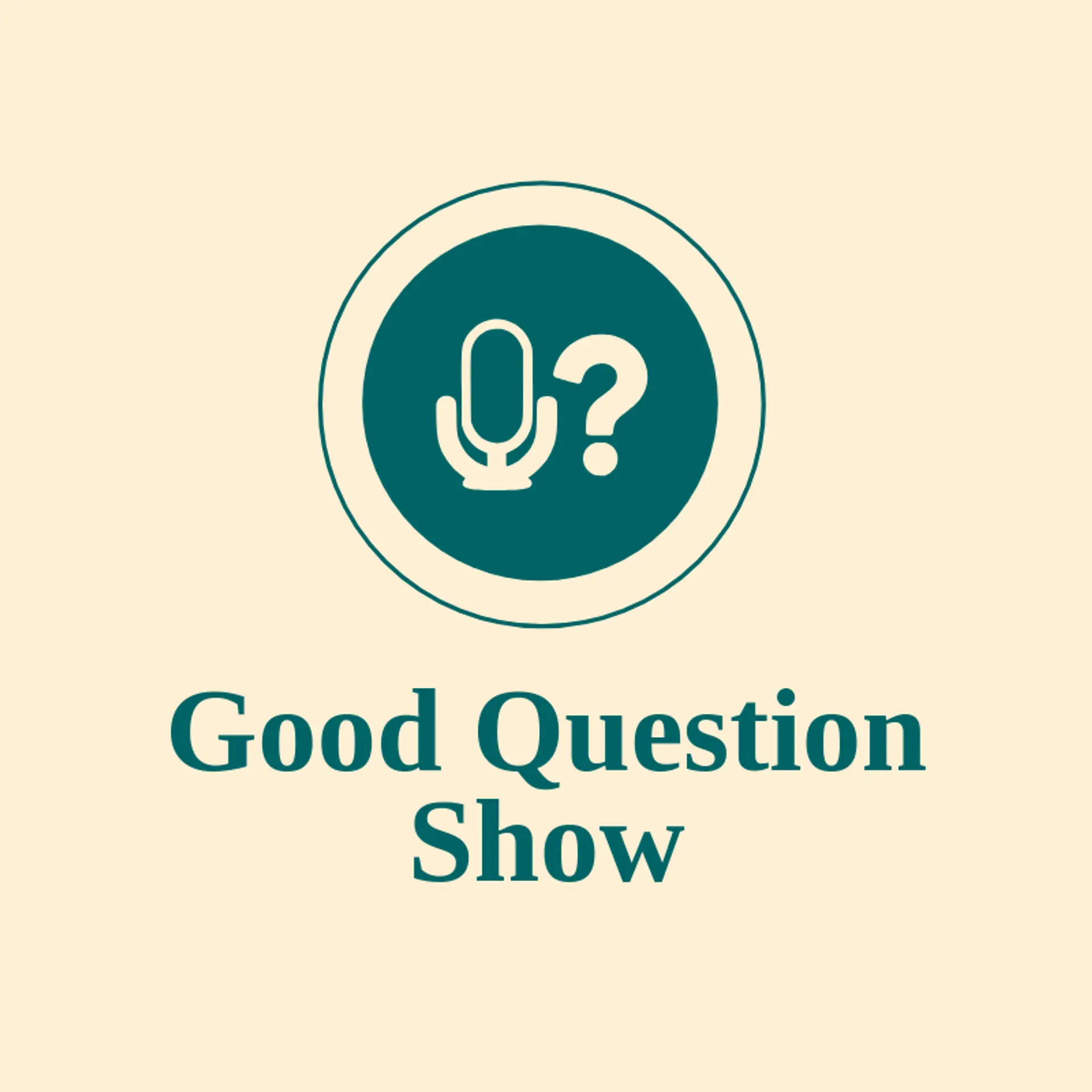 Good Question Show logo for talk show