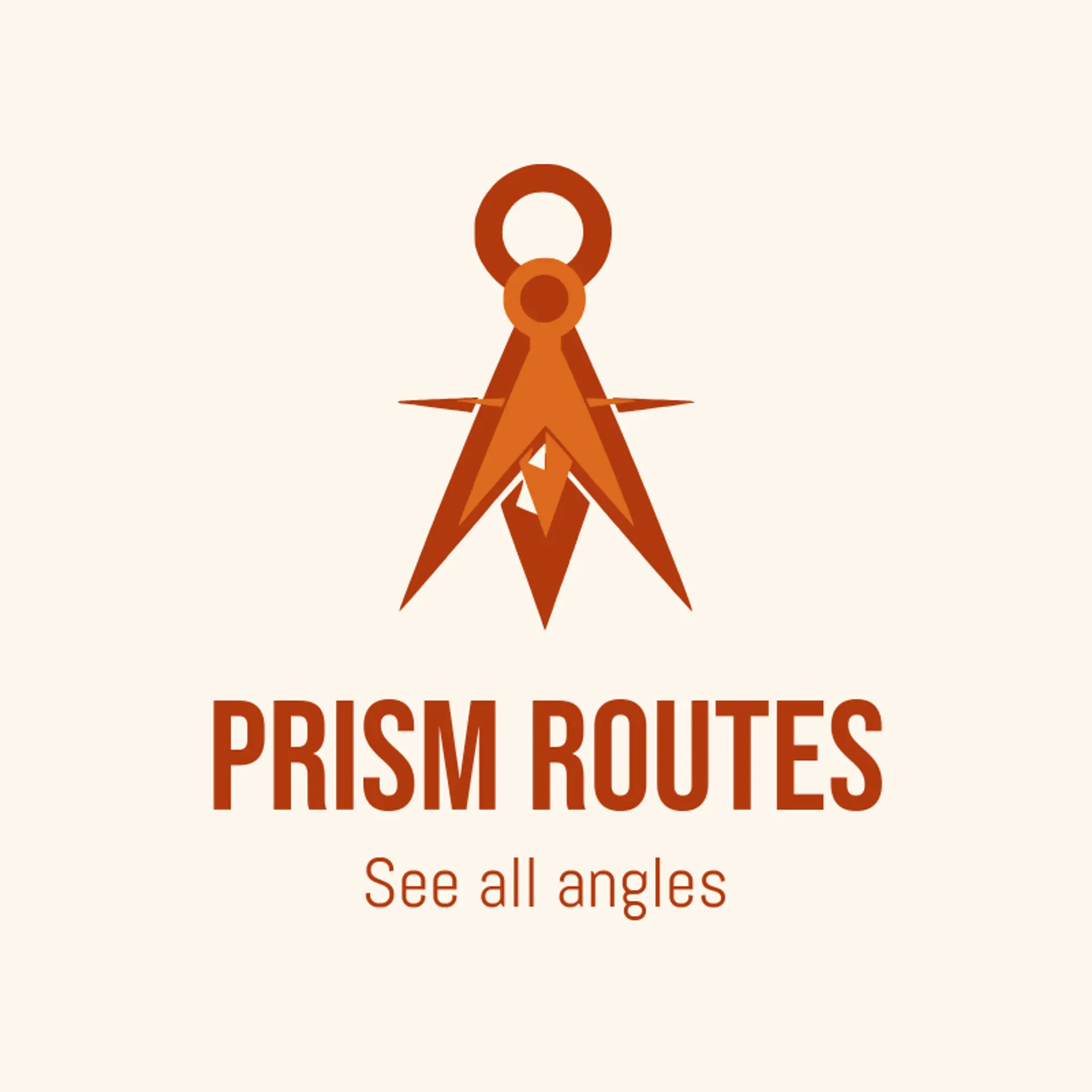 Prism Routes logo for compass