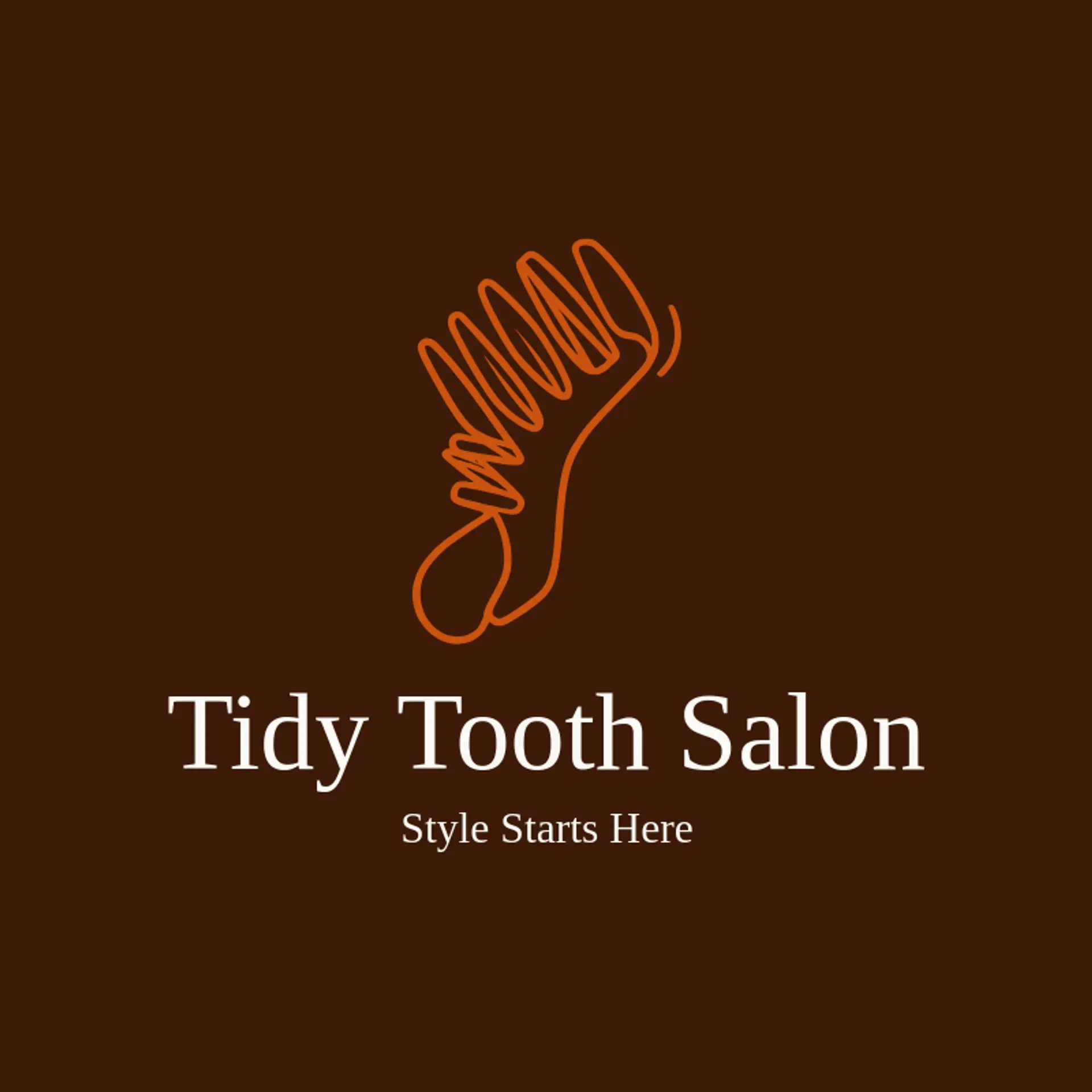 Tidy Tooth Salon logo for hair