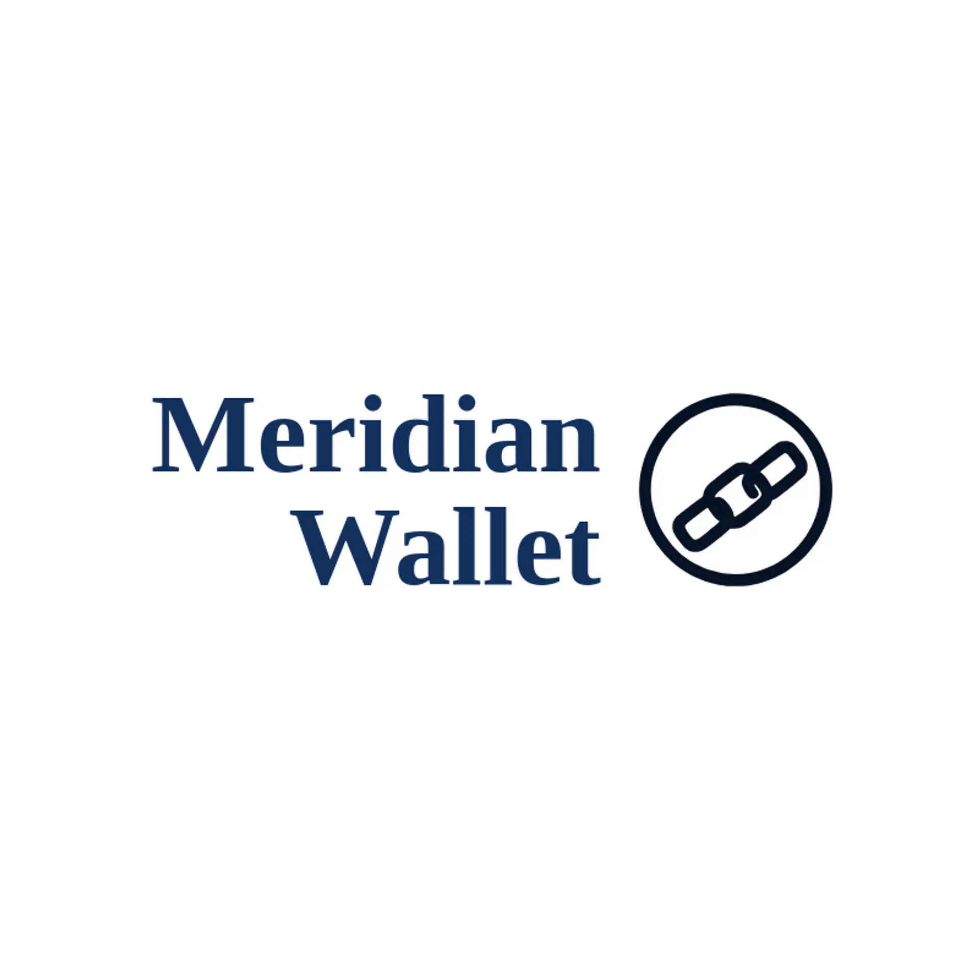Meridian Wallet logo for fintech