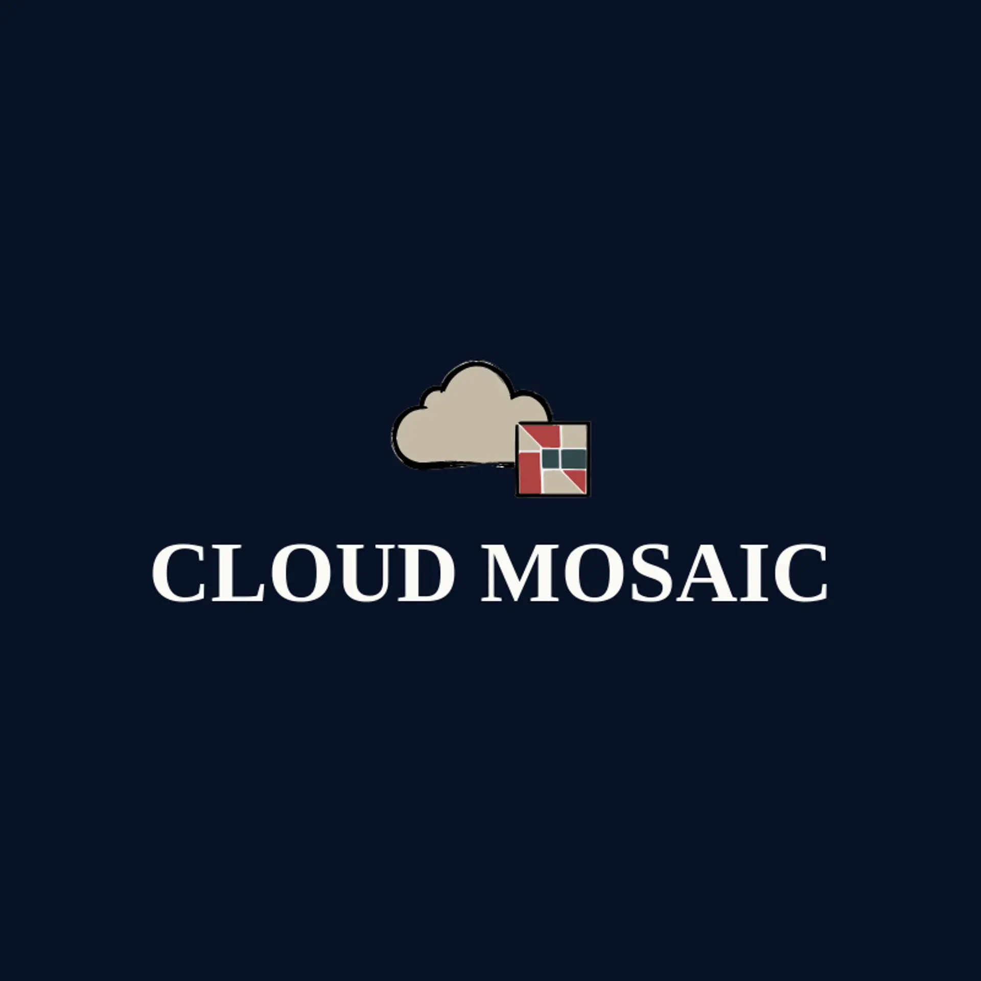 Cloud Mosaic logo for cloud storage