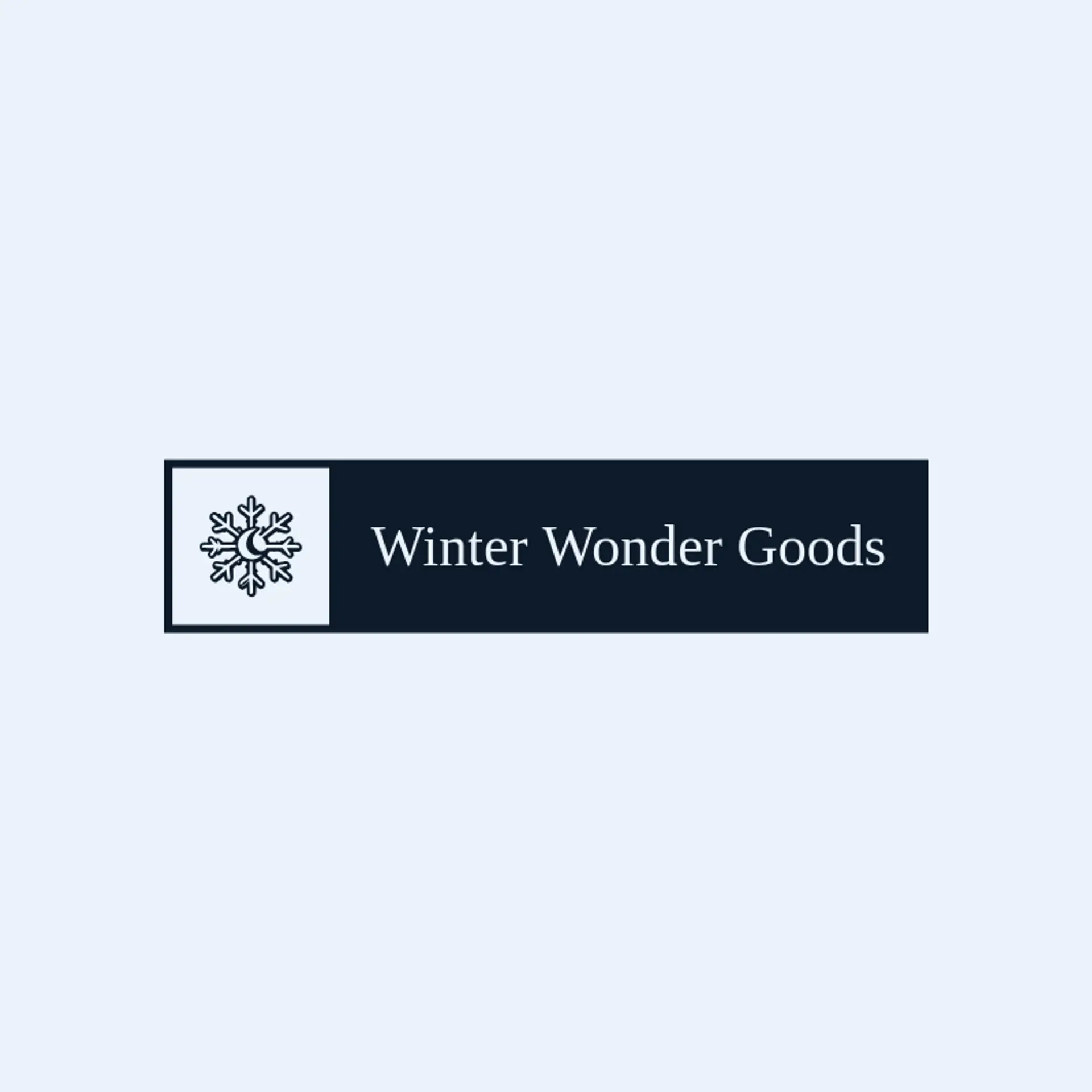 Winter Wonder Goods logo for holiday