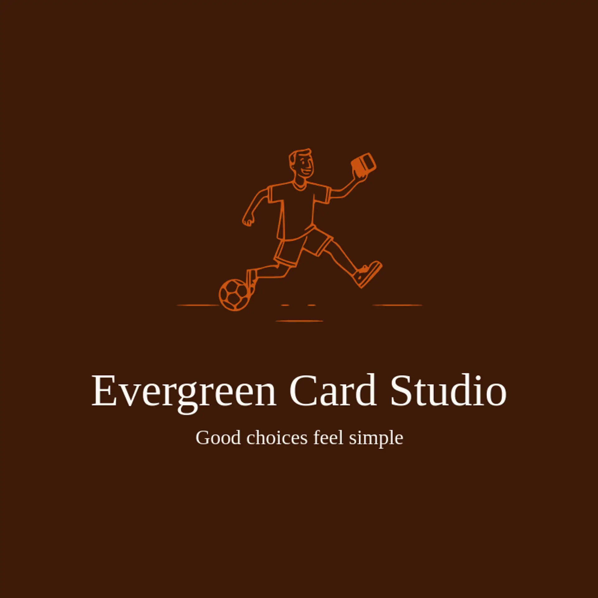 Evergreen Card Studio logo for credit card