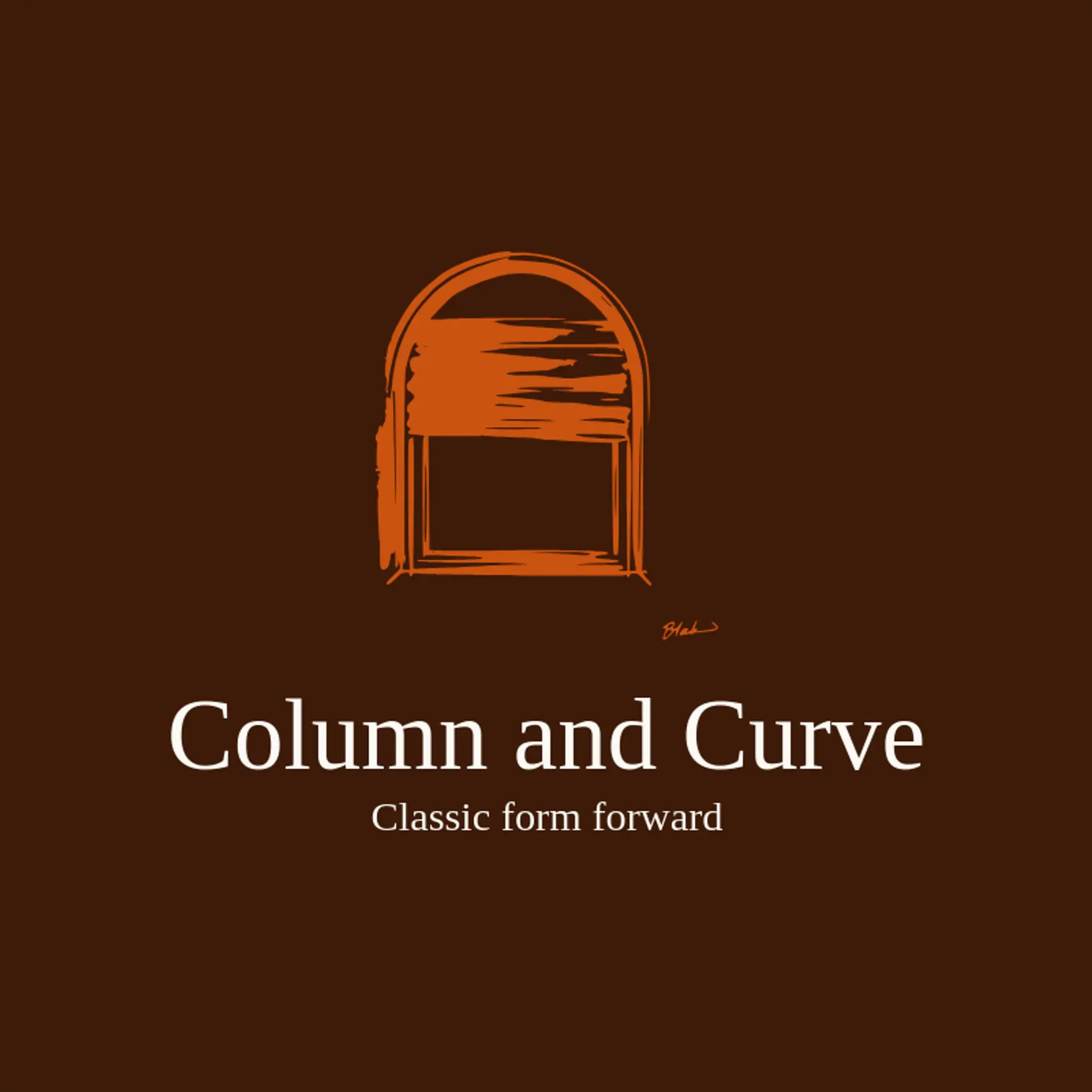 Column and Curve logo for arch