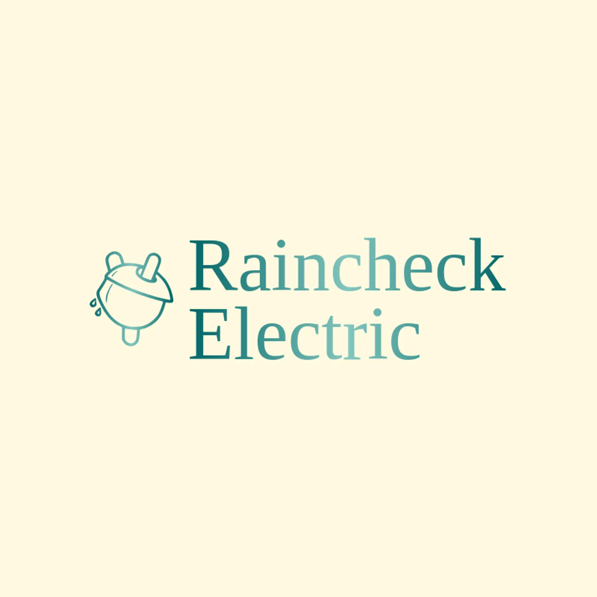 Raincheck Electric logo for plug