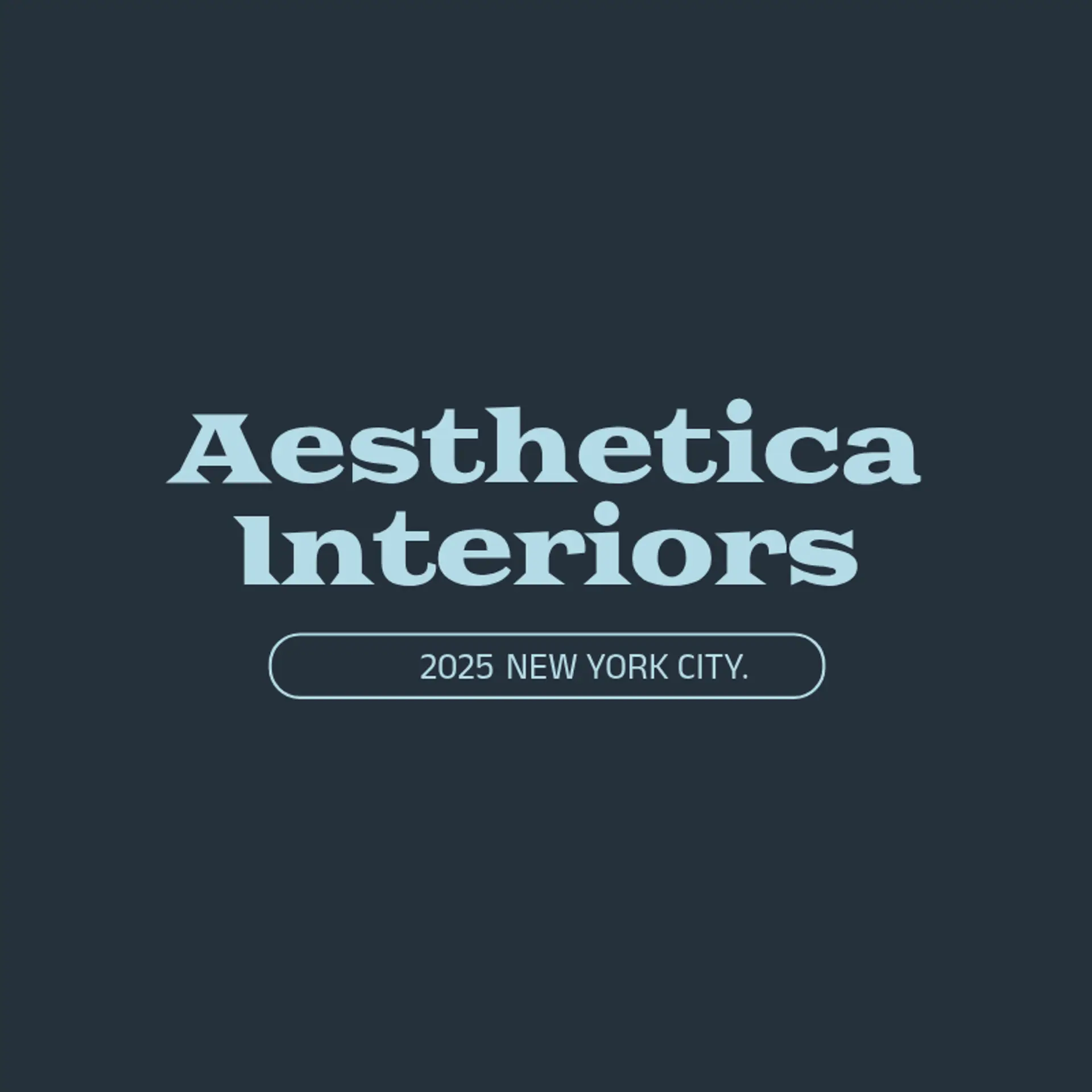 Aesthetica Interiors logo for interior design