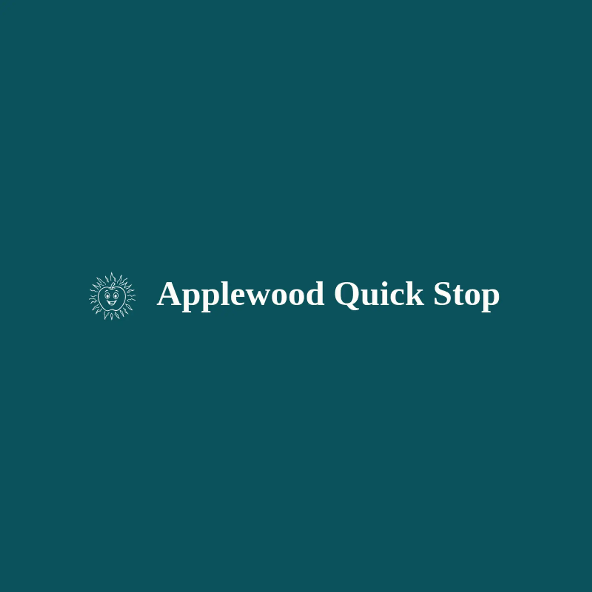 Applewood Quick Stop logo for convenience store