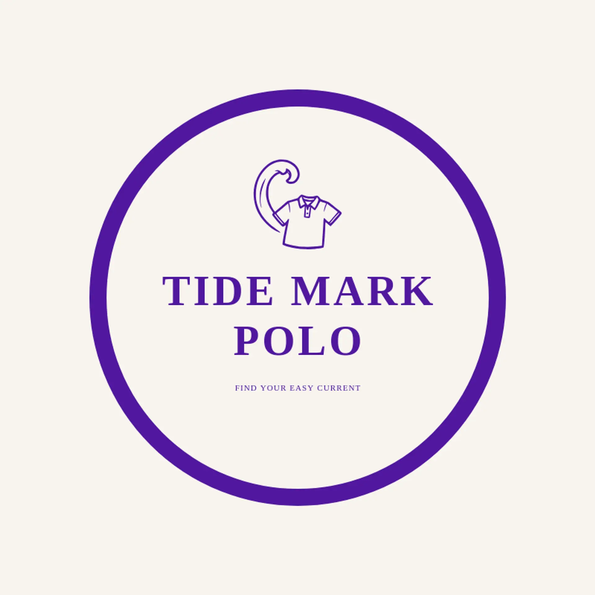 Tide Mark Polo logo for polo shirt