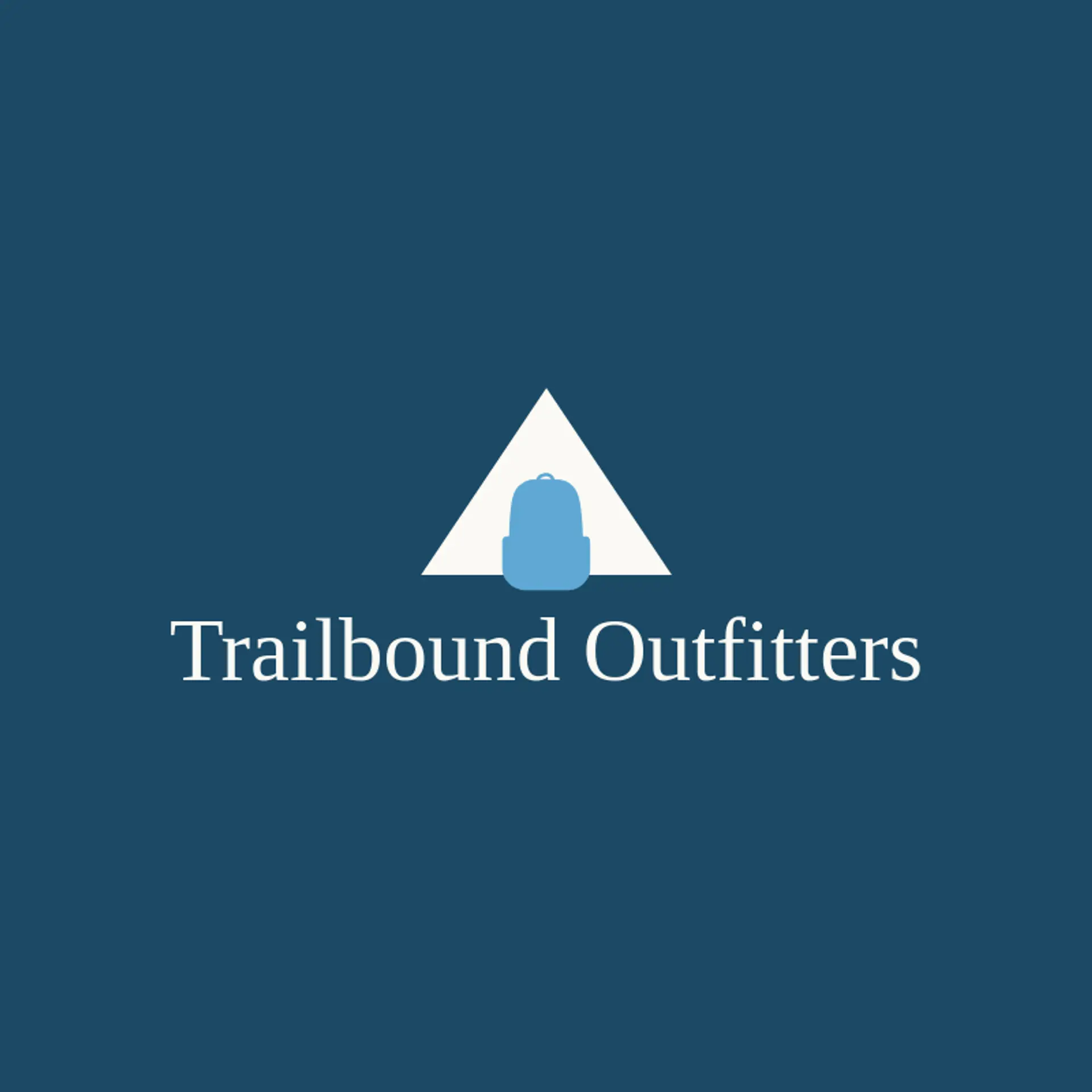 Trailbound Outfitters logo for hiking