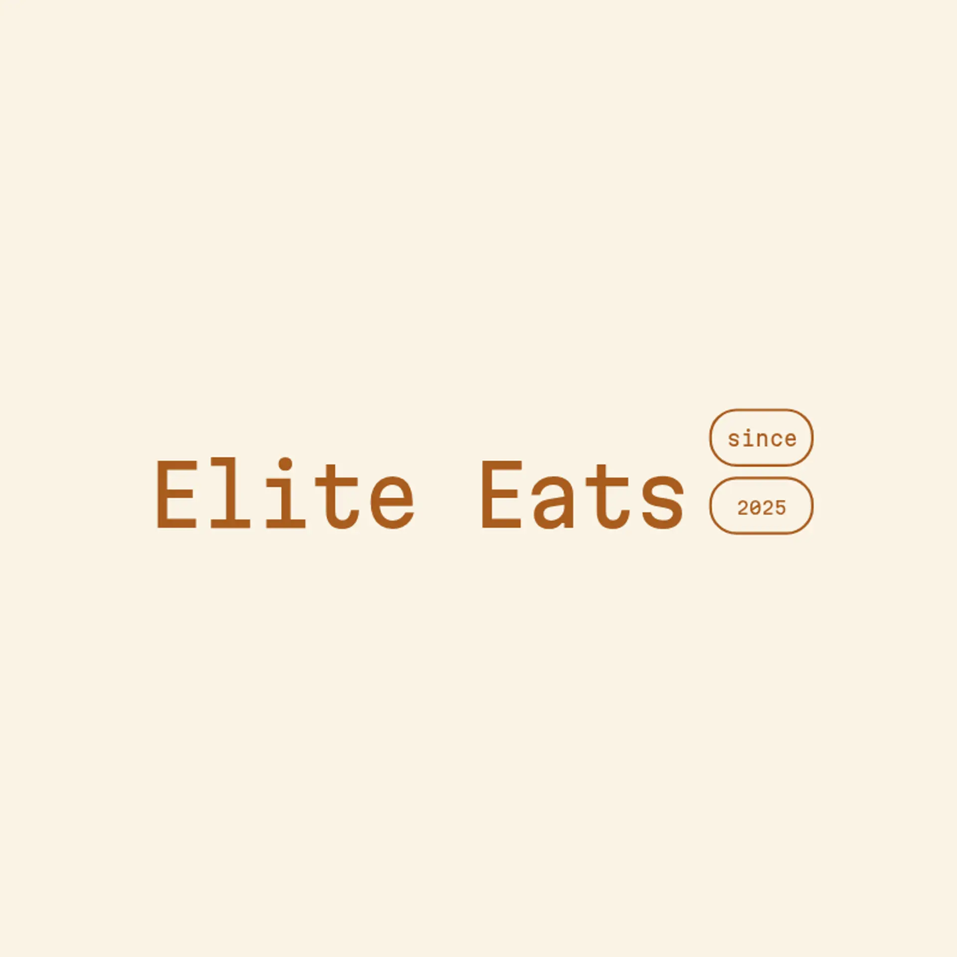 Elite Eats logo for fine dining restaurant