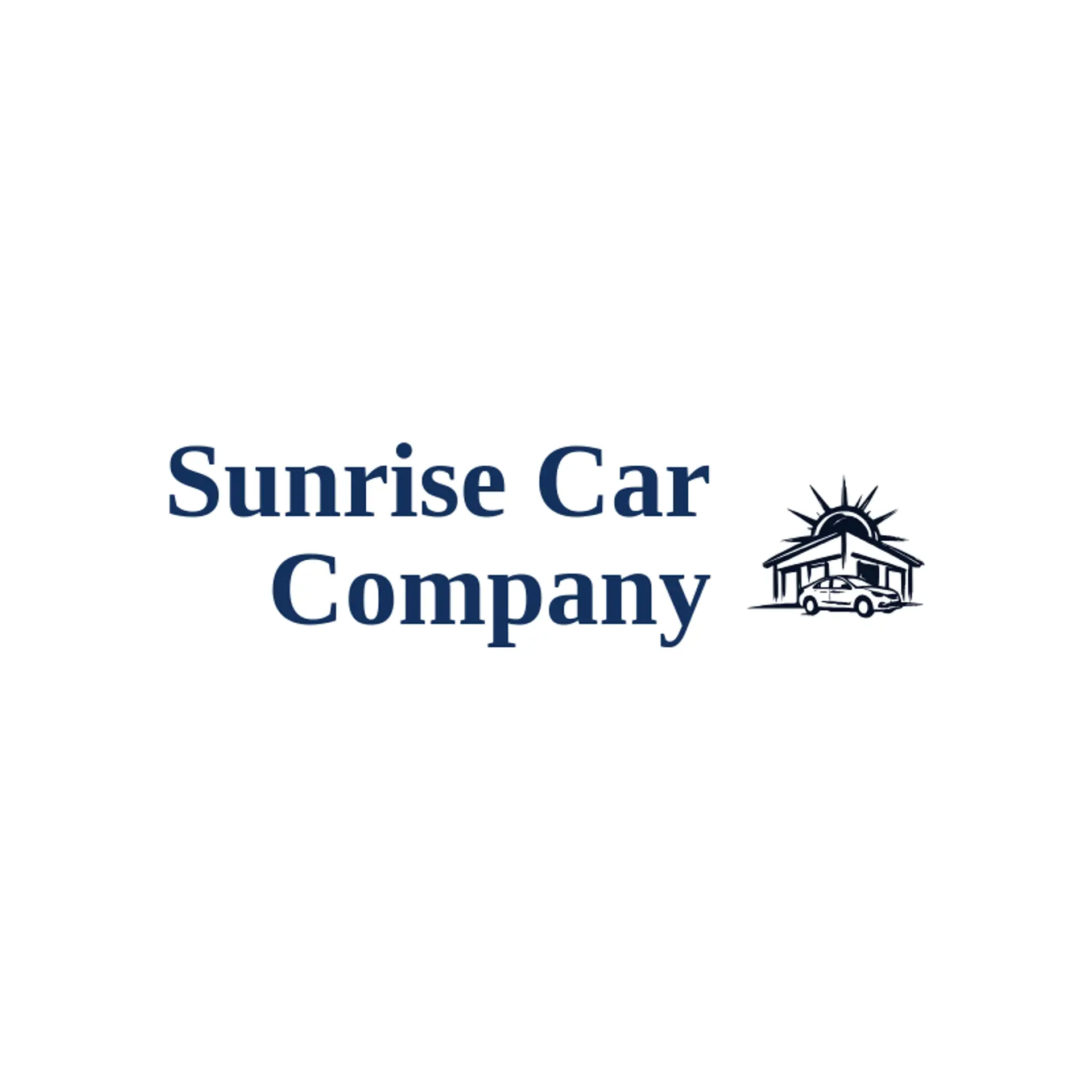 Sunrise Car Company logo for car dealership