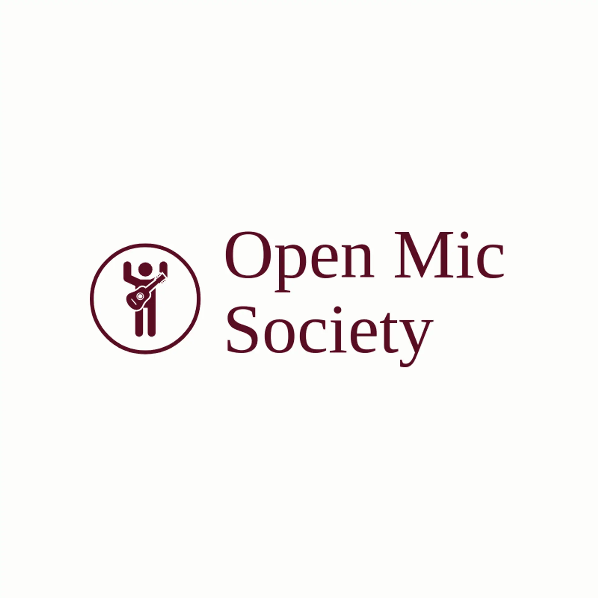 Open Mic Society logo for rockstar