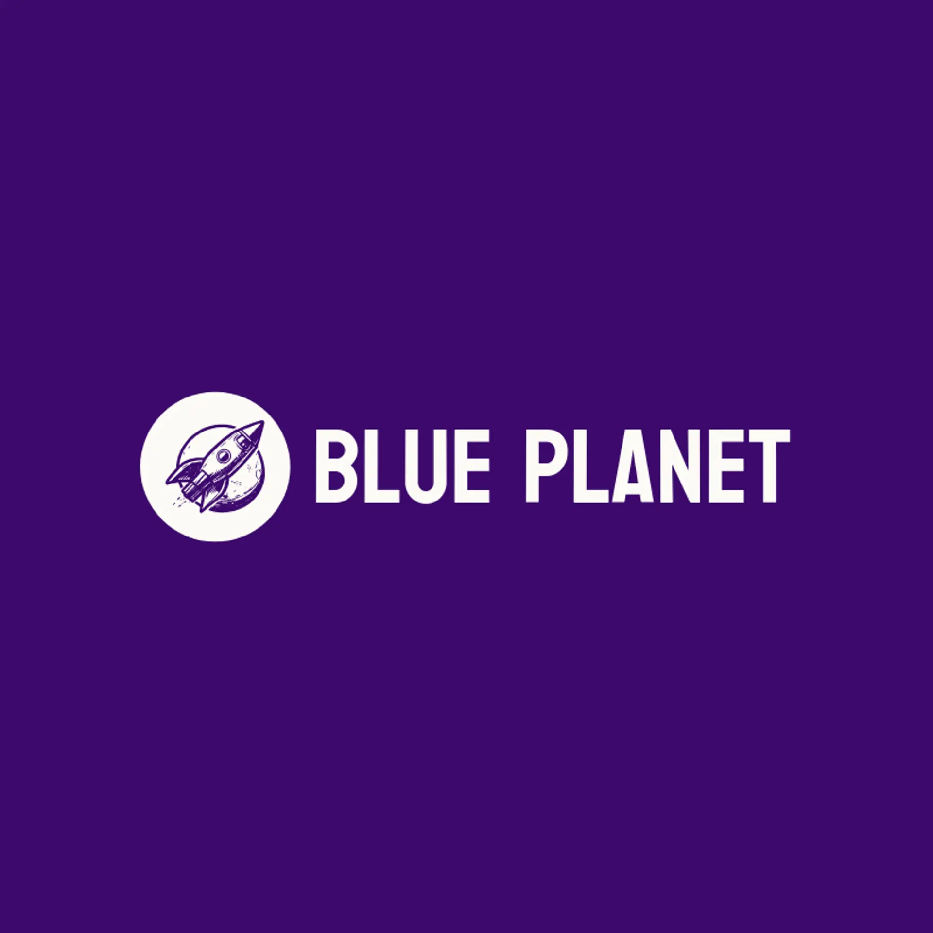 Blue Planet logo for rocket