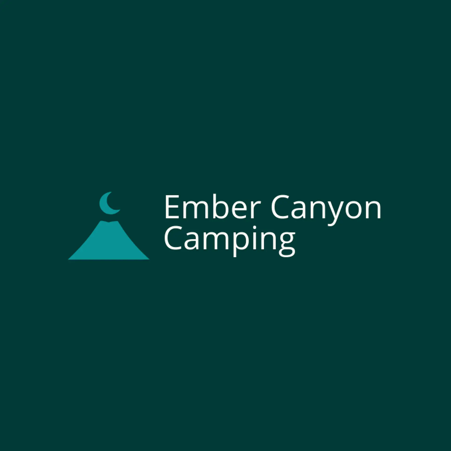 Ember Canyon Camping logo for volcano