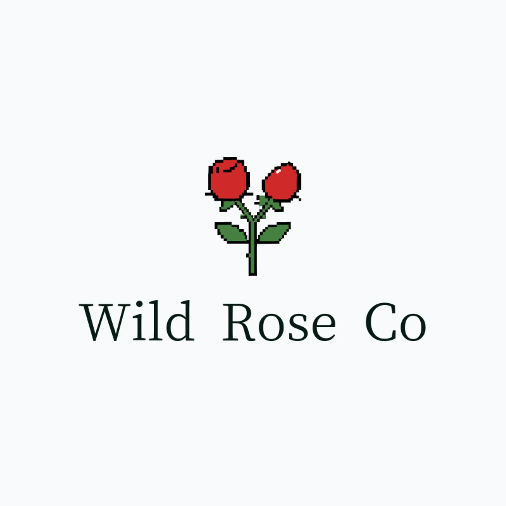Wild Rose Co logo for rose