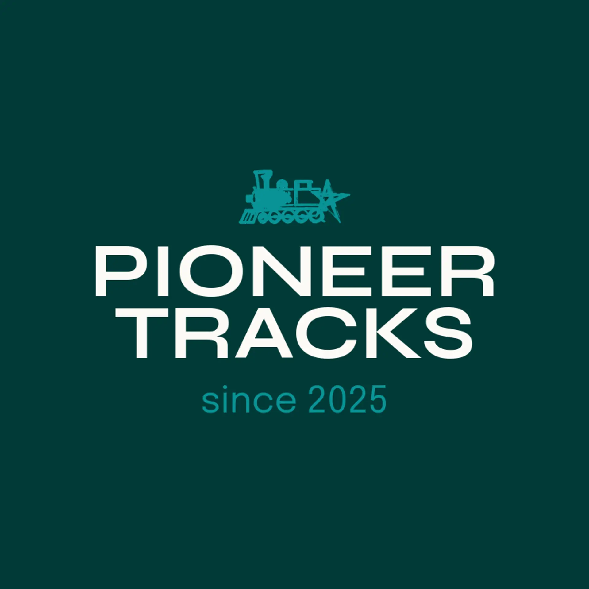 Pioneer Tracks logo for train