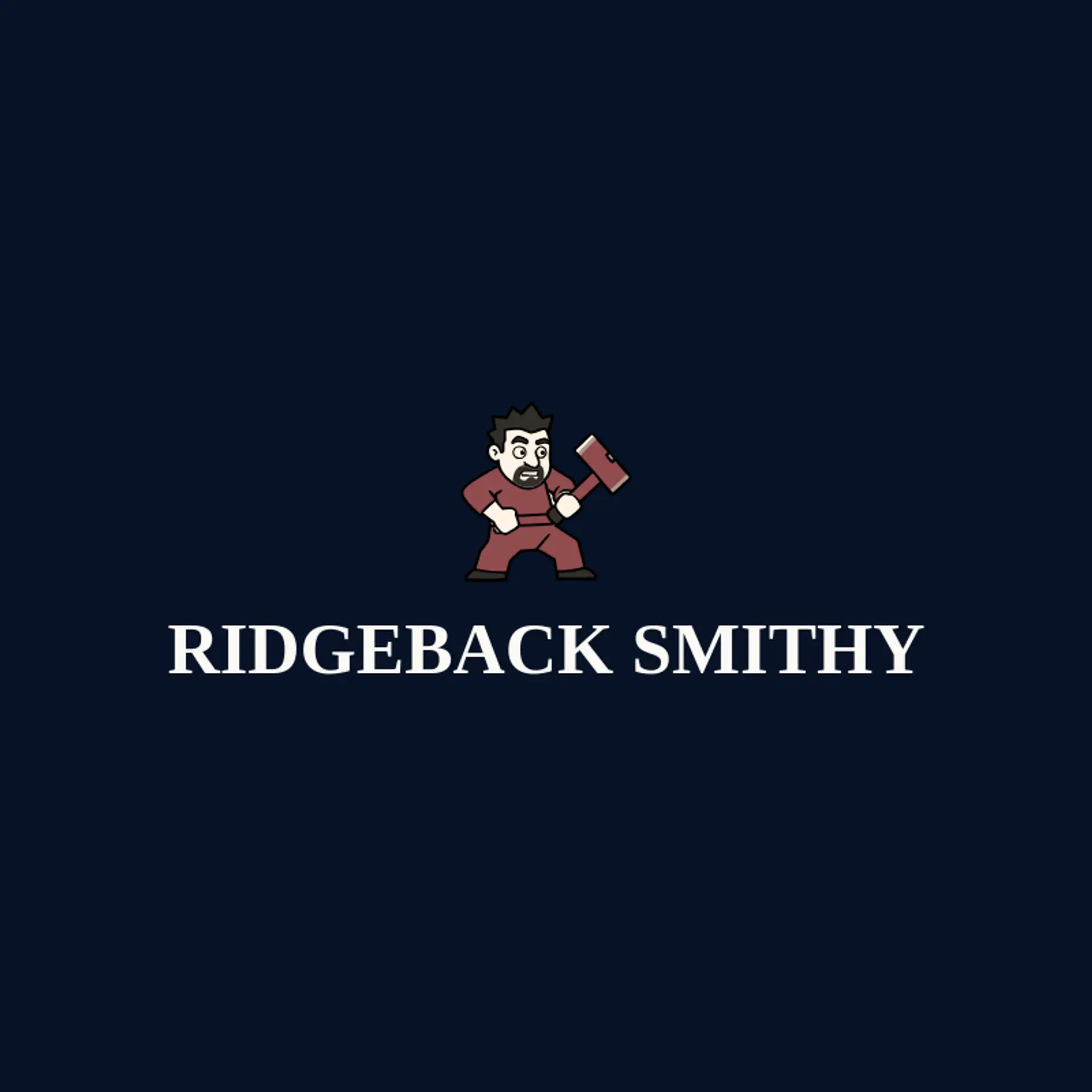 Ridgeback Smithy logo for blacksmith