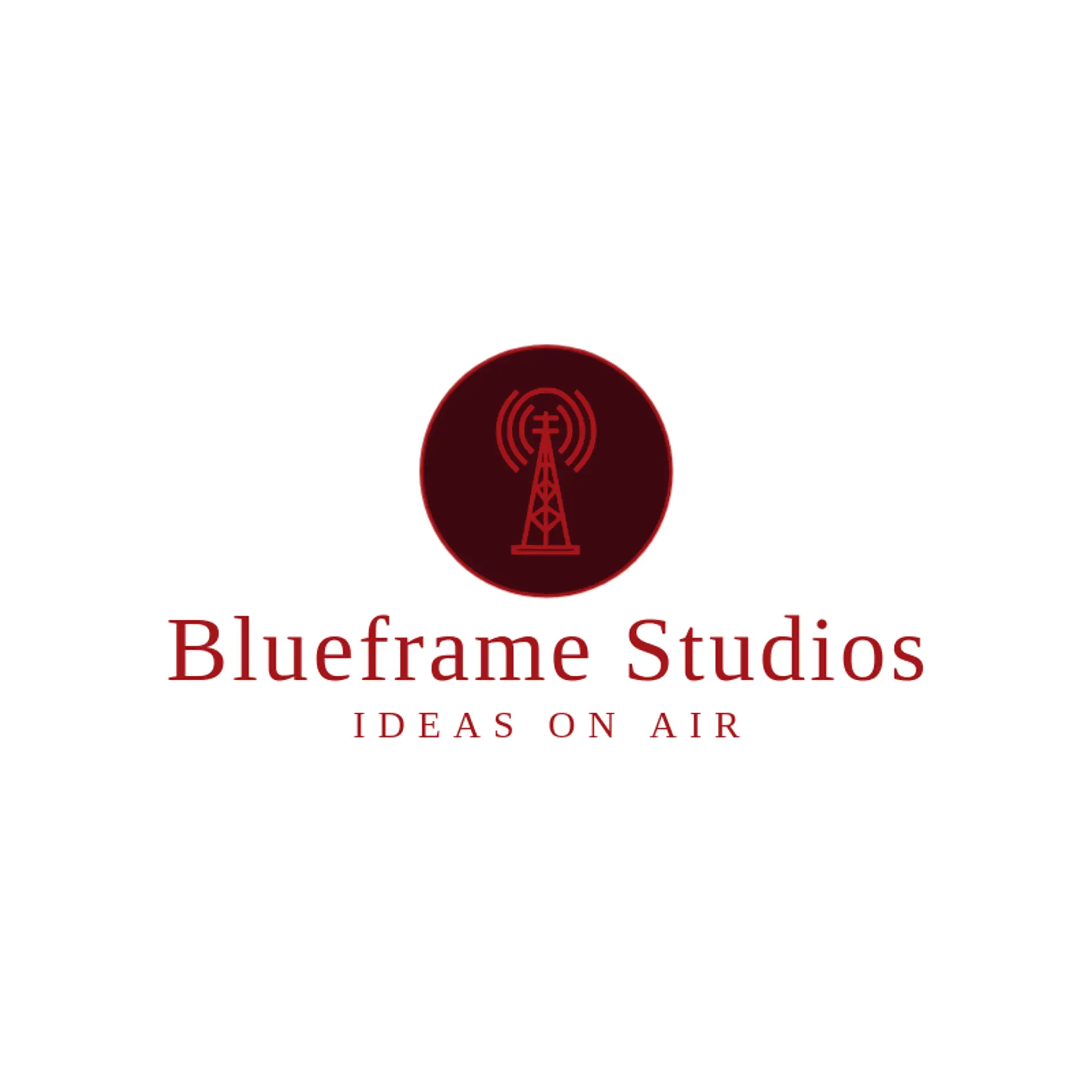 Blueframe Studios logo for media company