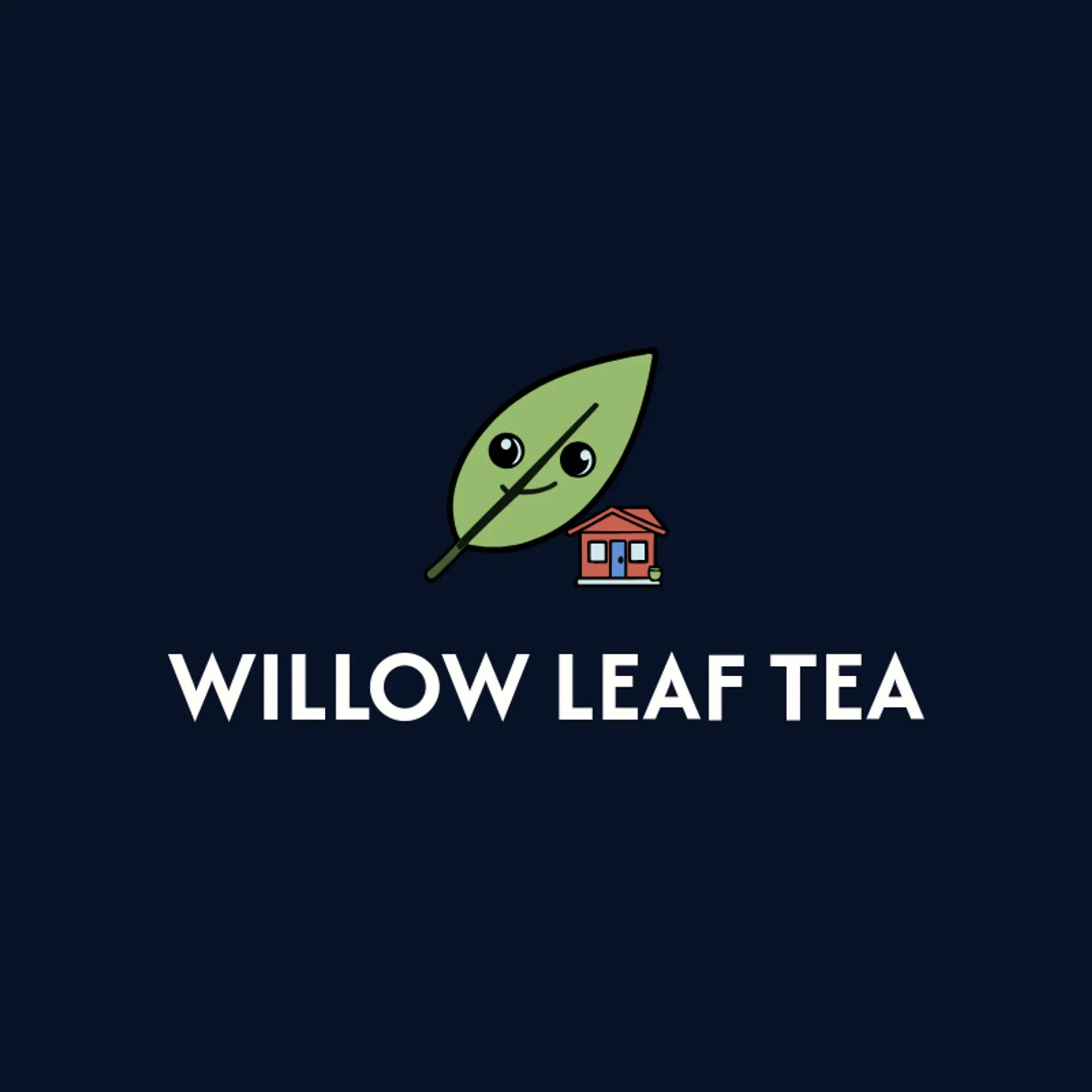 Willow Leaf Tea logo for tea shop