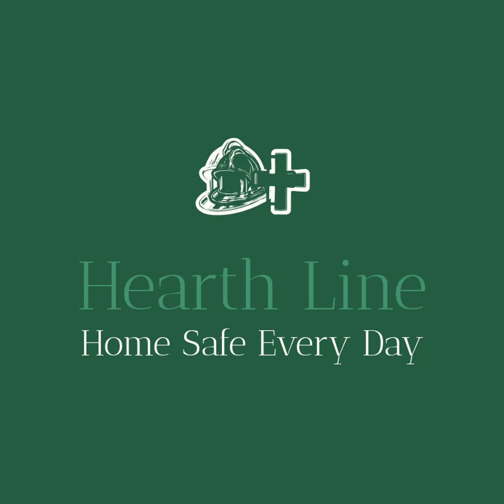 Hearth Line logo for fire department