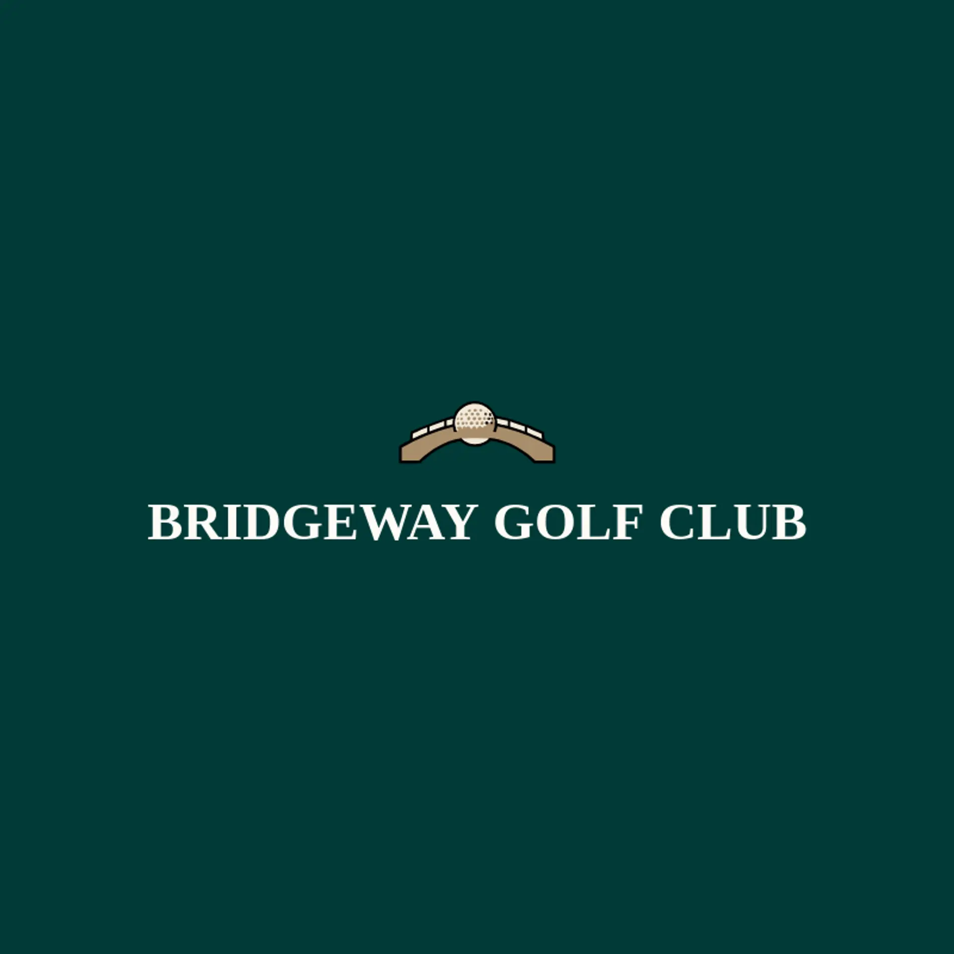 Bridgeway Golf Club logo for golf ball