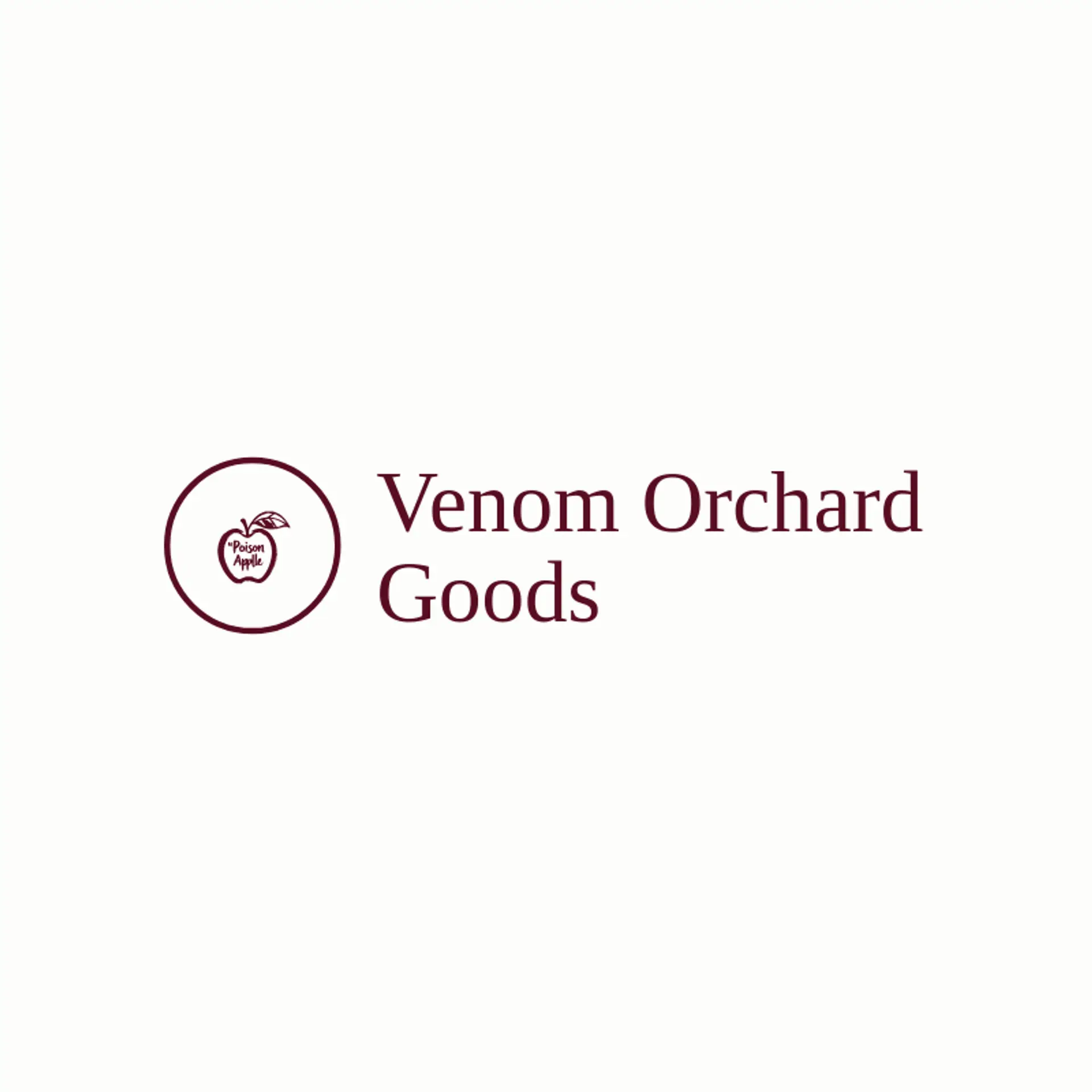 Venom Orchard Goods logo for venom