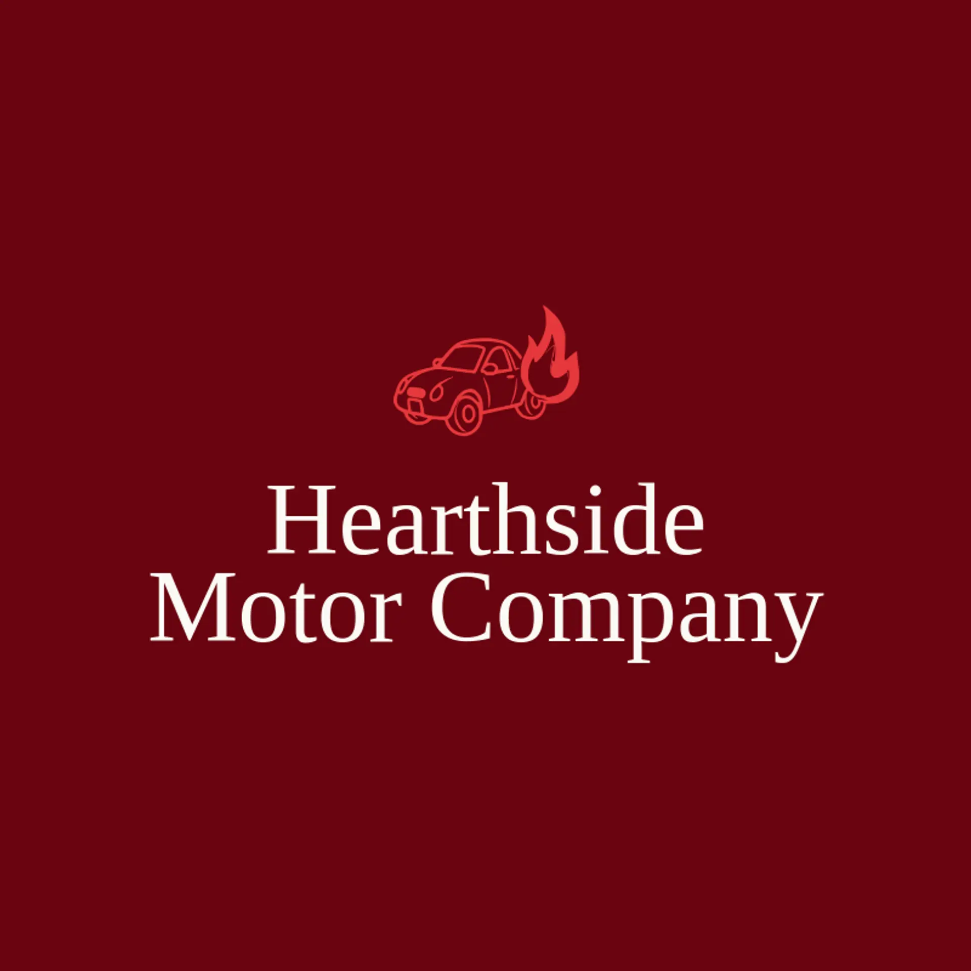 Hearthside Motor Company logo for sedan