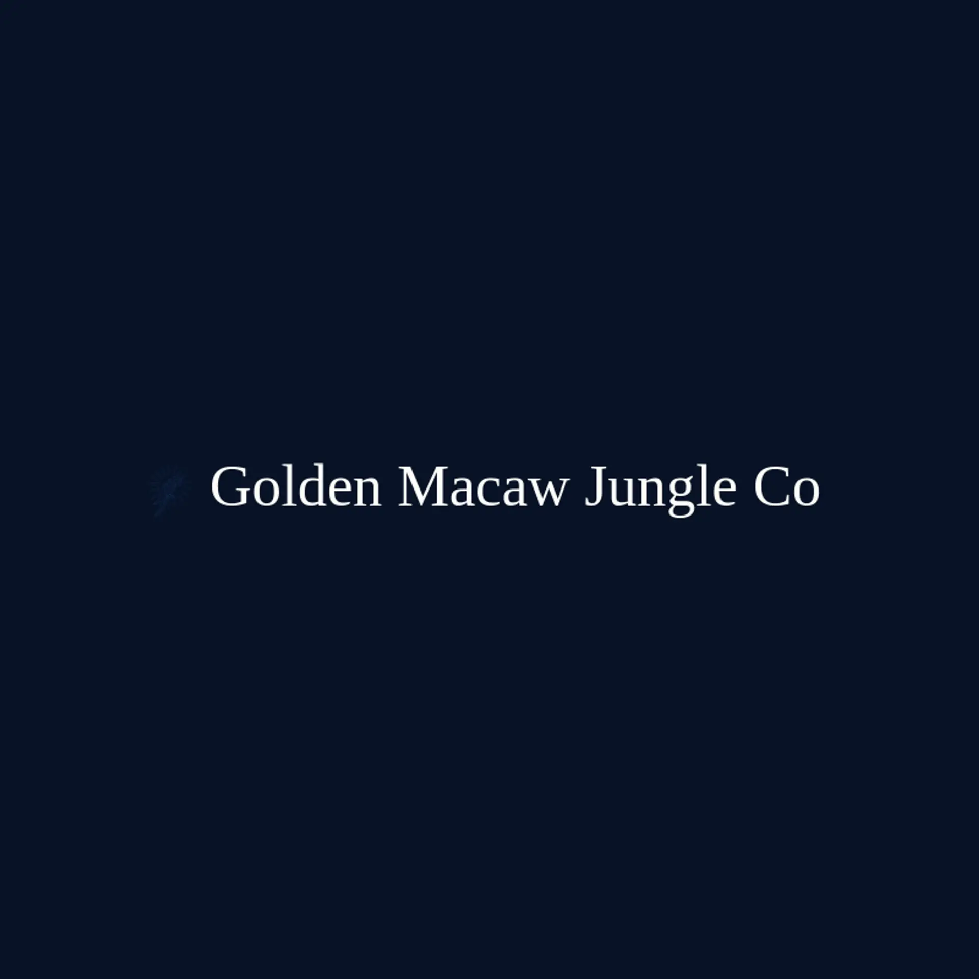 Golden Macaw Jungle Co logo for jungle