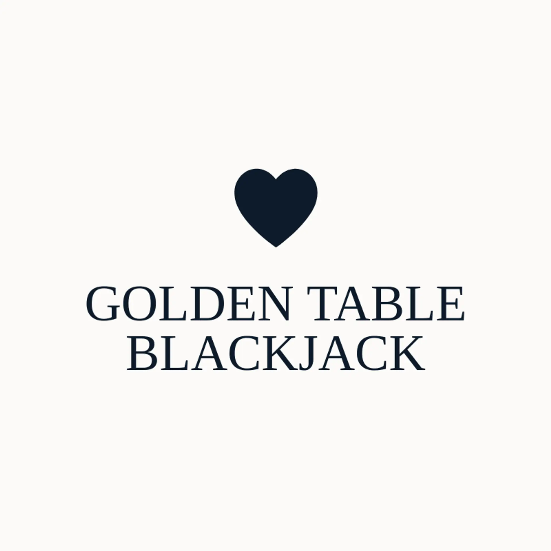 Golden Table Blackjack logo for blackjack
