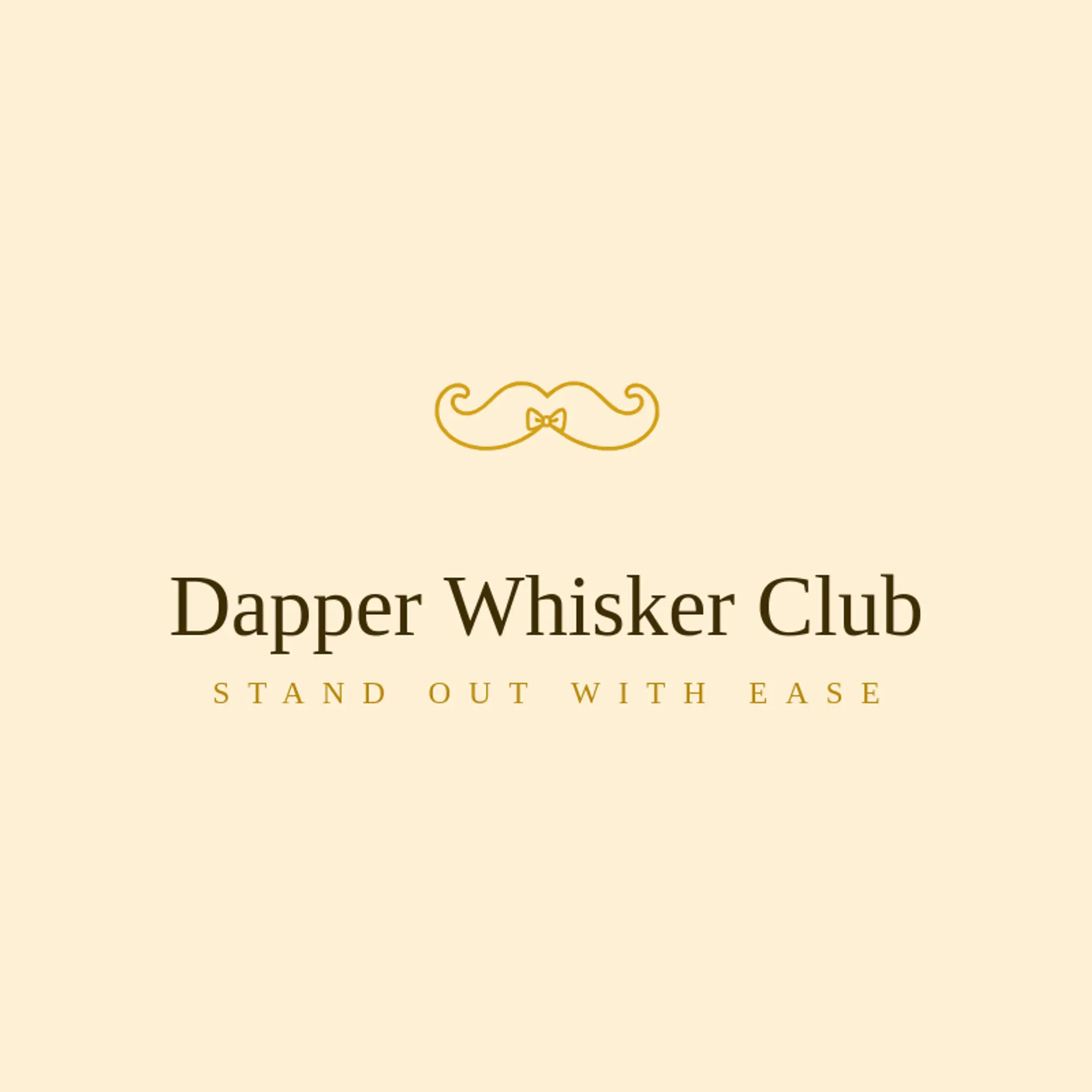 Dapper Whisker Club logo for barbershop