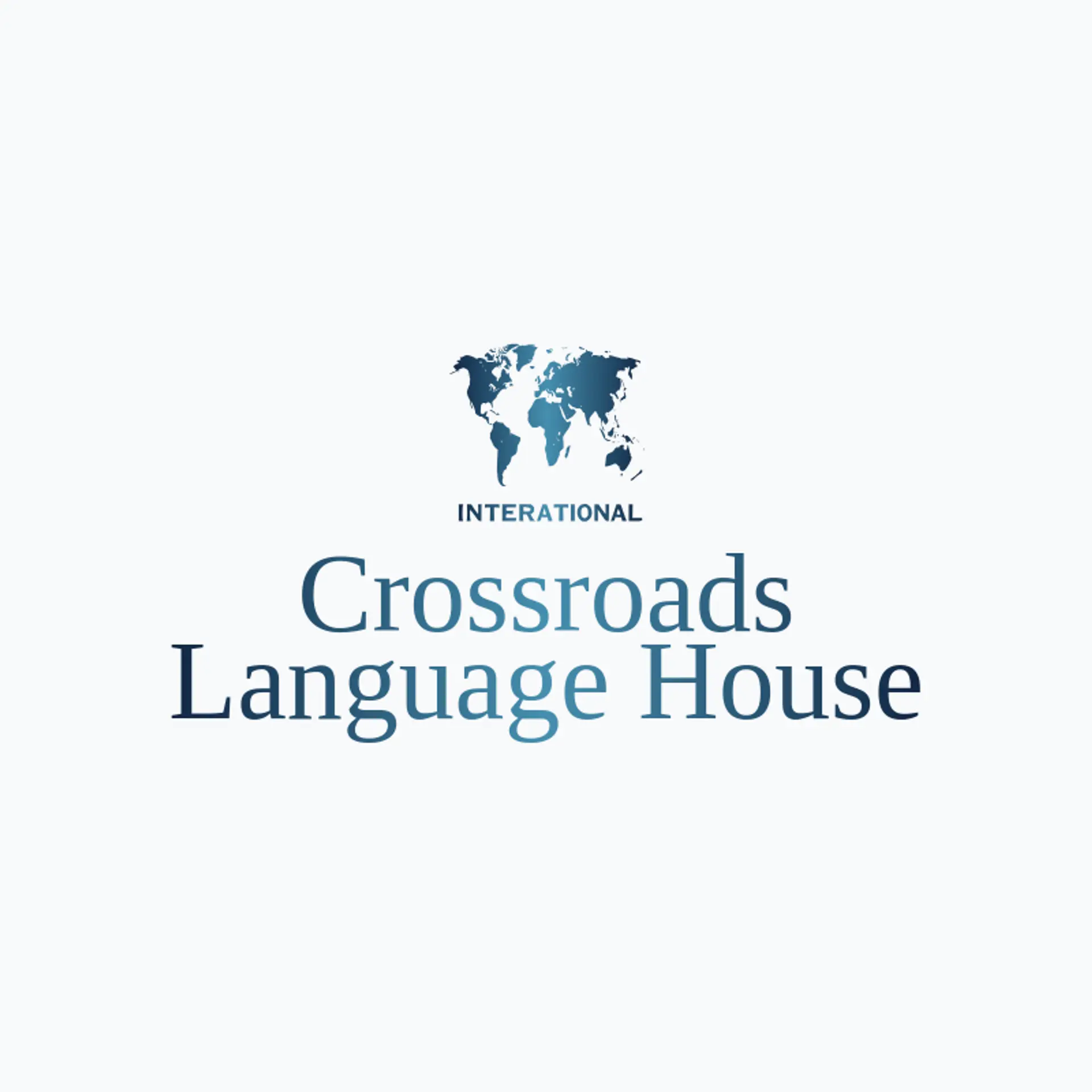Crossroads Language House logo for international