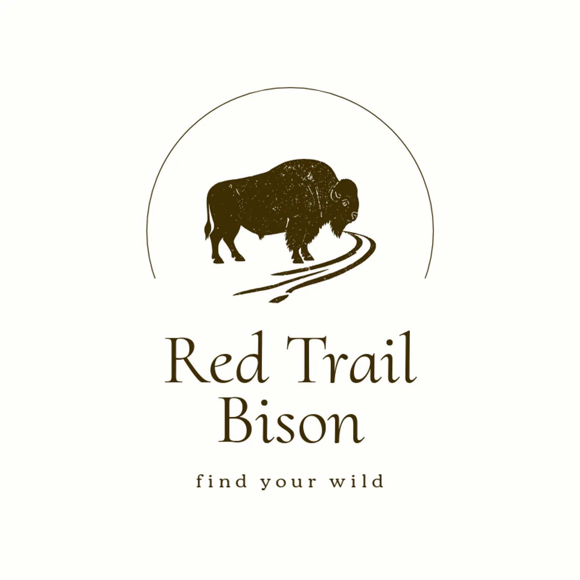 Red Trail Bison logo for bison