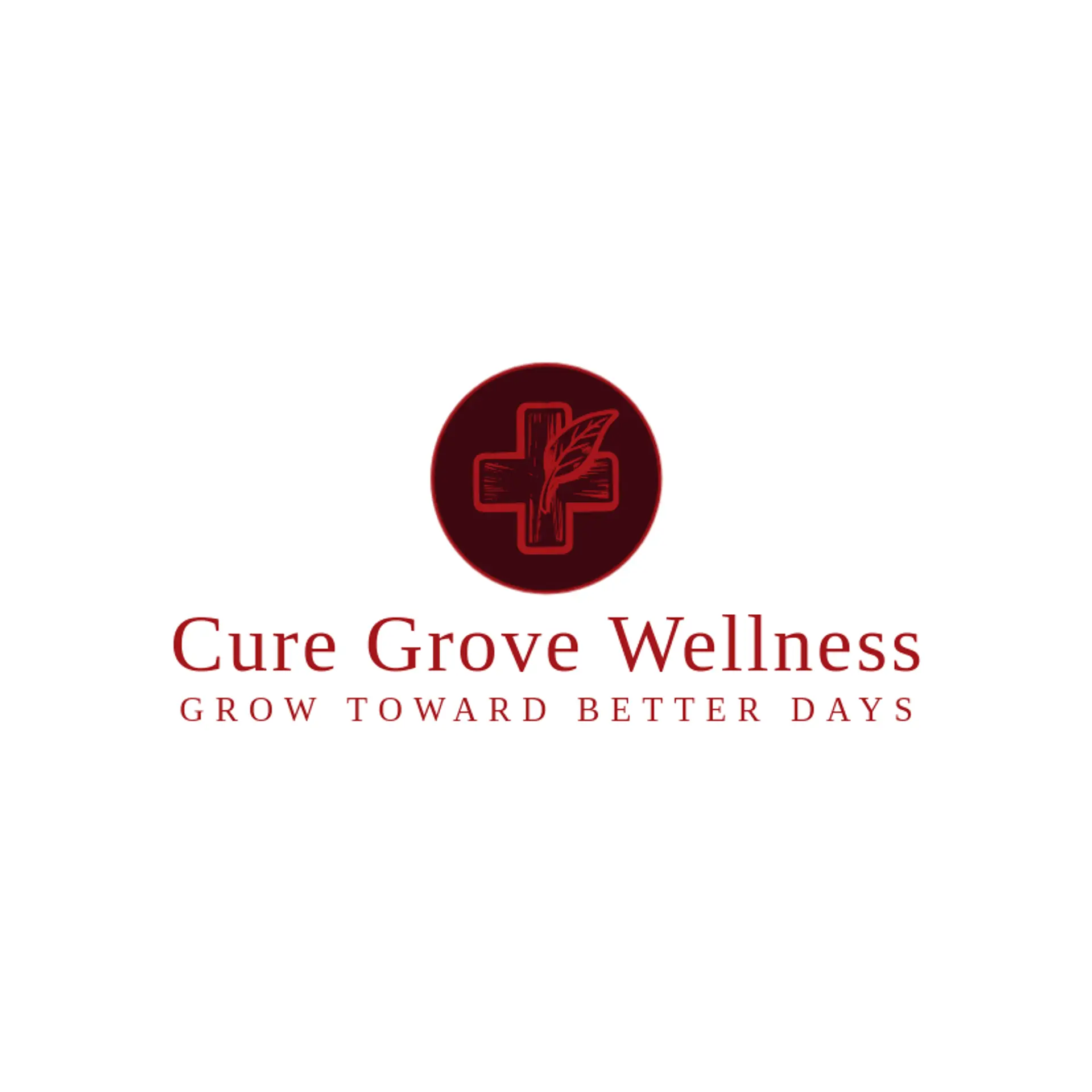 Cure Grove Wellness logo for cure