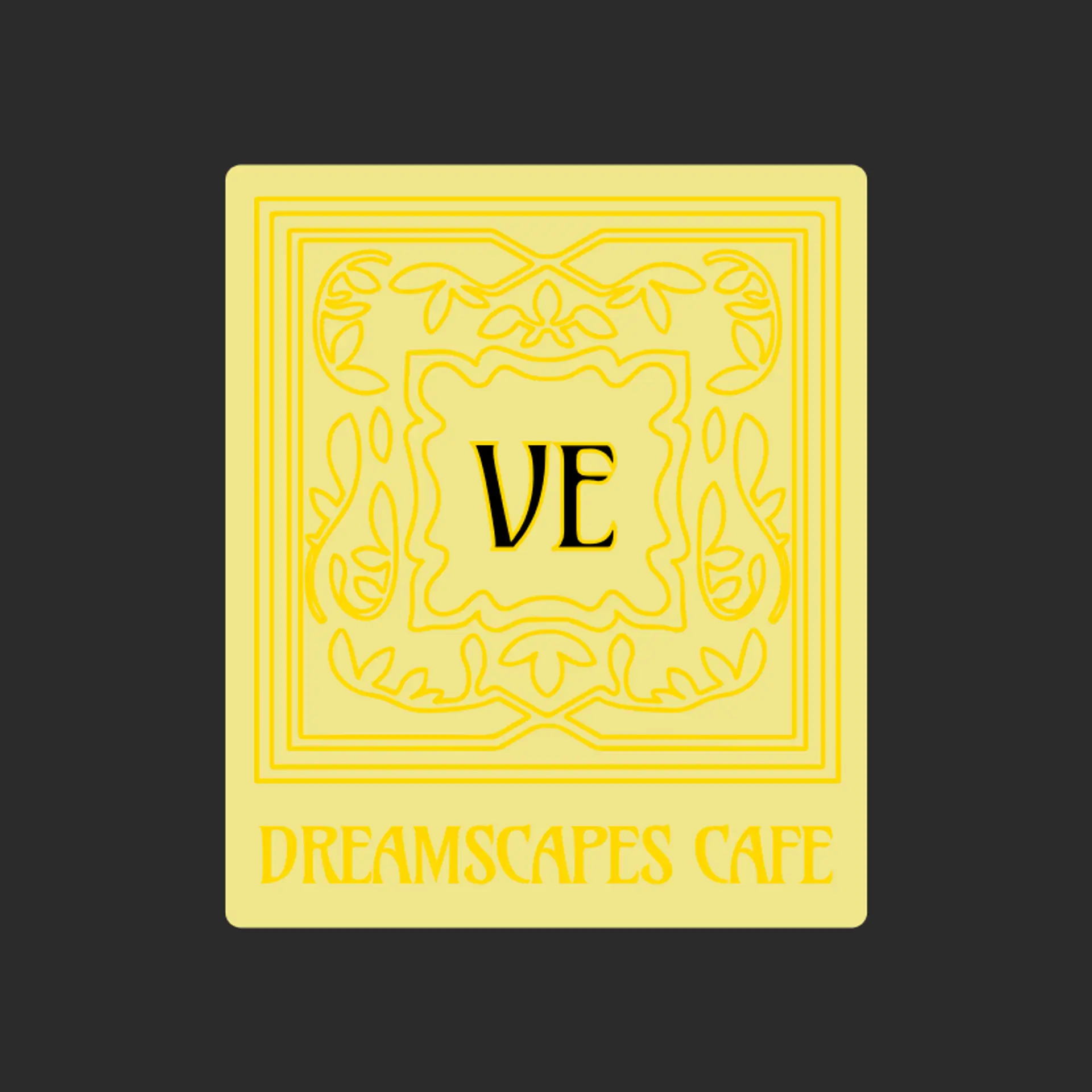 Dreamscapes Cafe logo for creative cafe