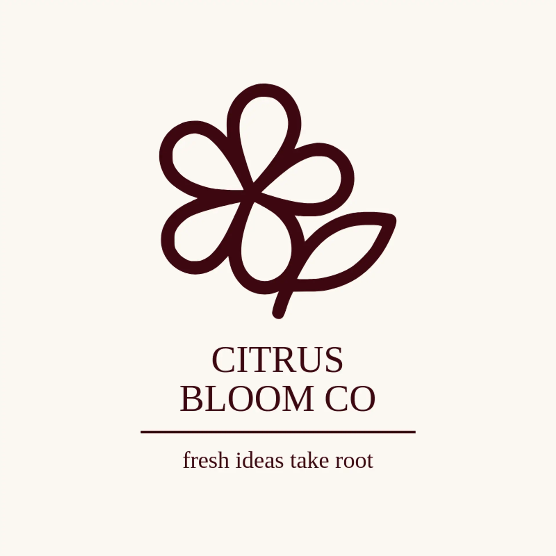 Citrus Bloom Co logo for fresh