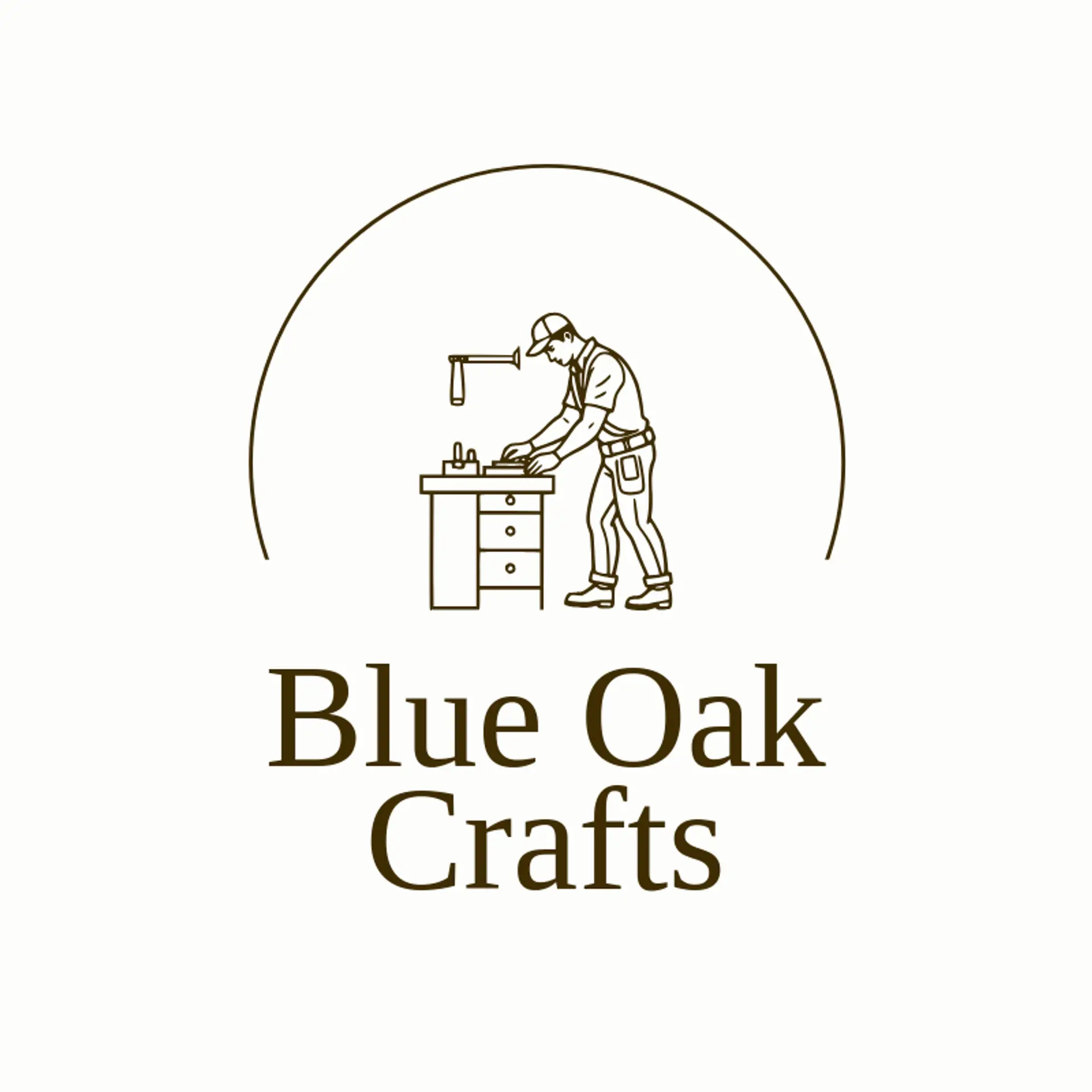 Blue Oak Crafts logo for craftsman