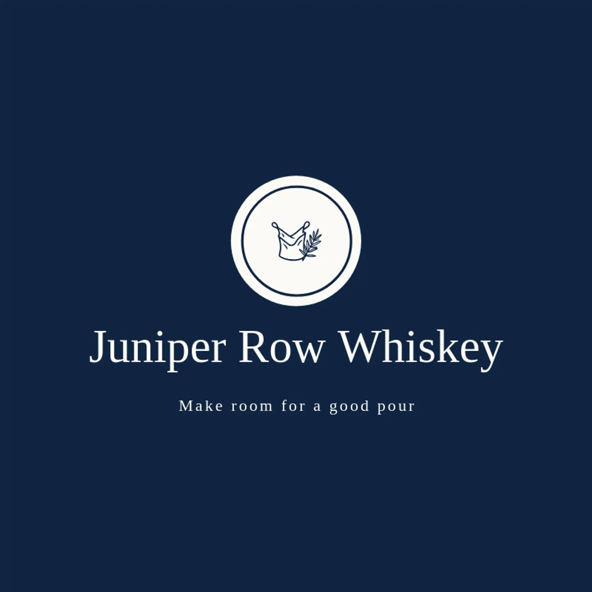 Juniper Row Whiskey logo for whiskey