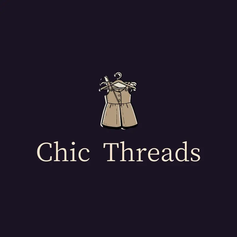 The domain name Chic Threads as a branded logo with a color icon