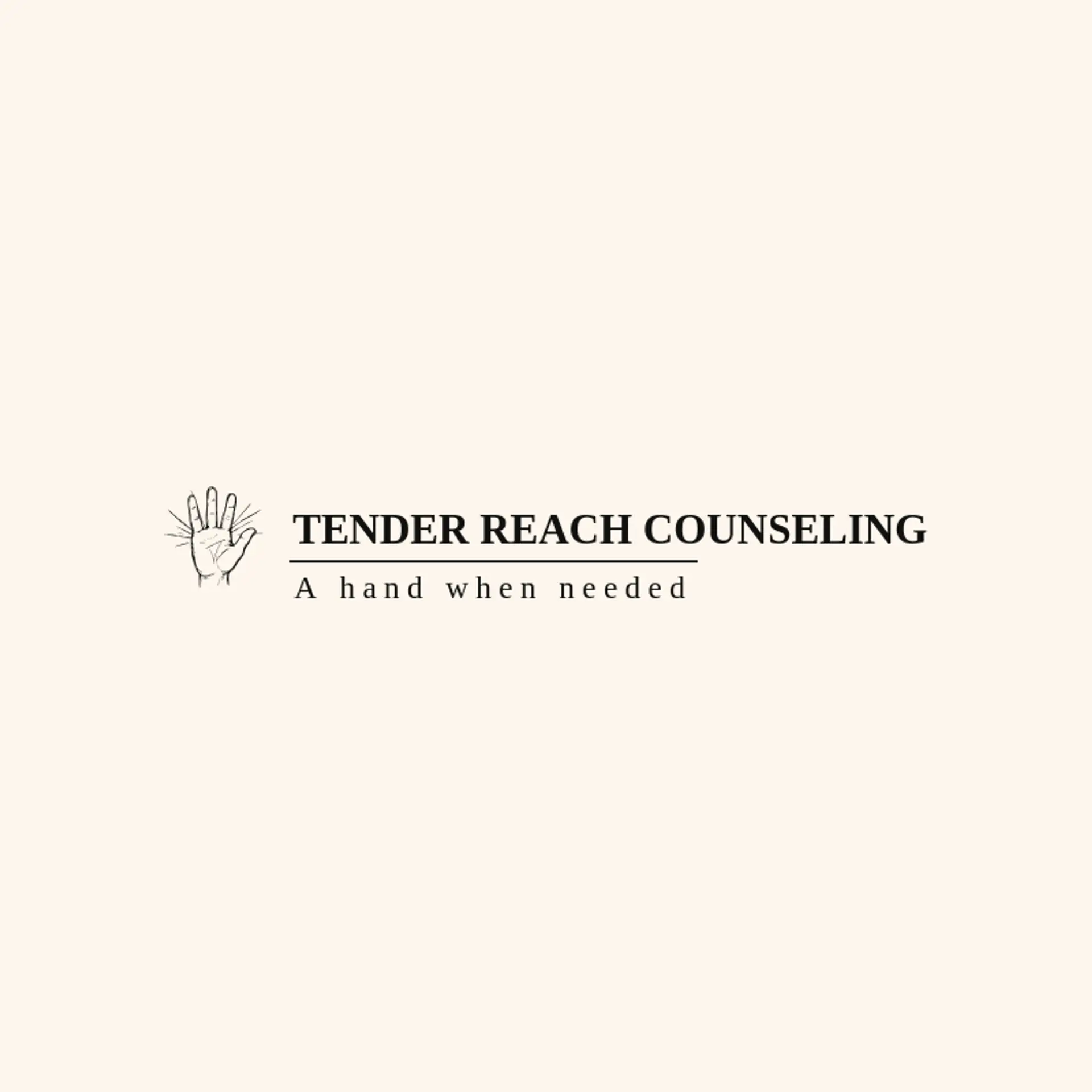 Tender Reach Counseling logo for therapy