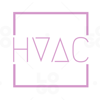 Premium Vector | Air conditioning logo hvac logo concept