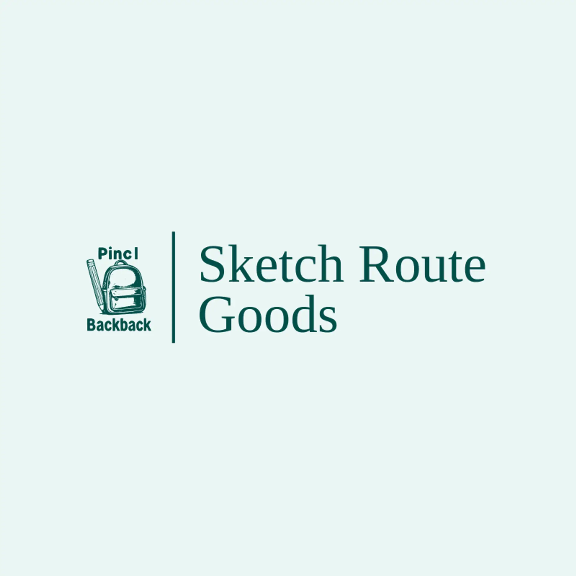 Sketch Route Goods logo for backpack