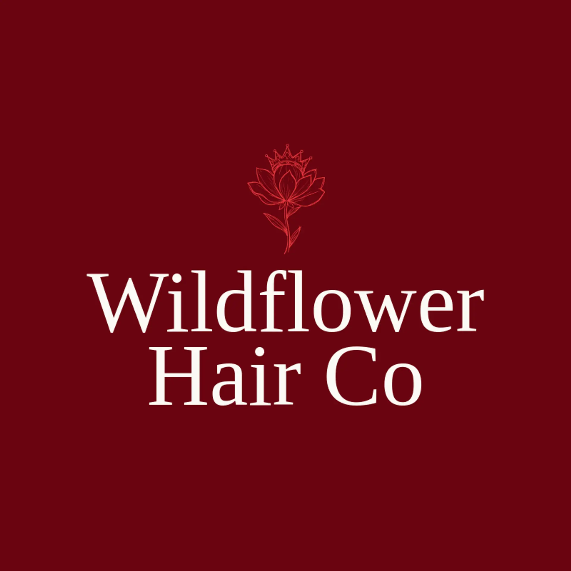 Wildflower Hair Co logo for hair