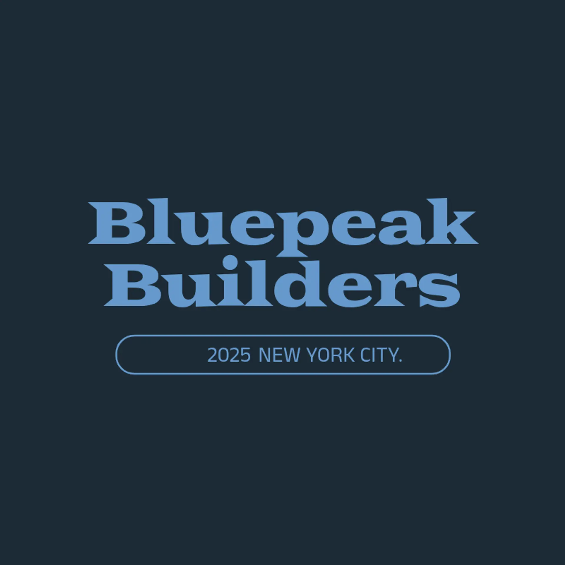 BluePeak Builders logo for commercial construction