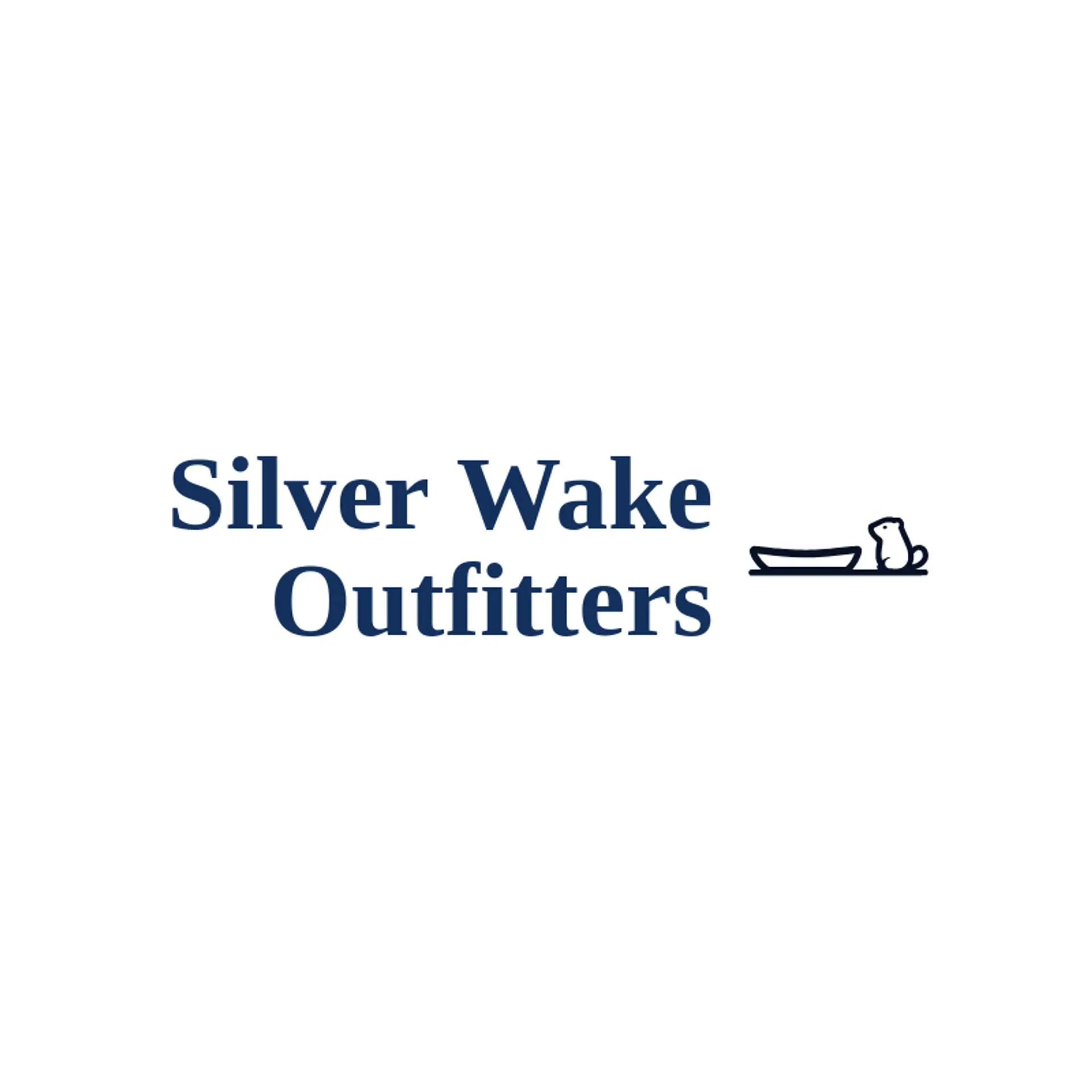 Silver Wake Outfitters logo for kayak